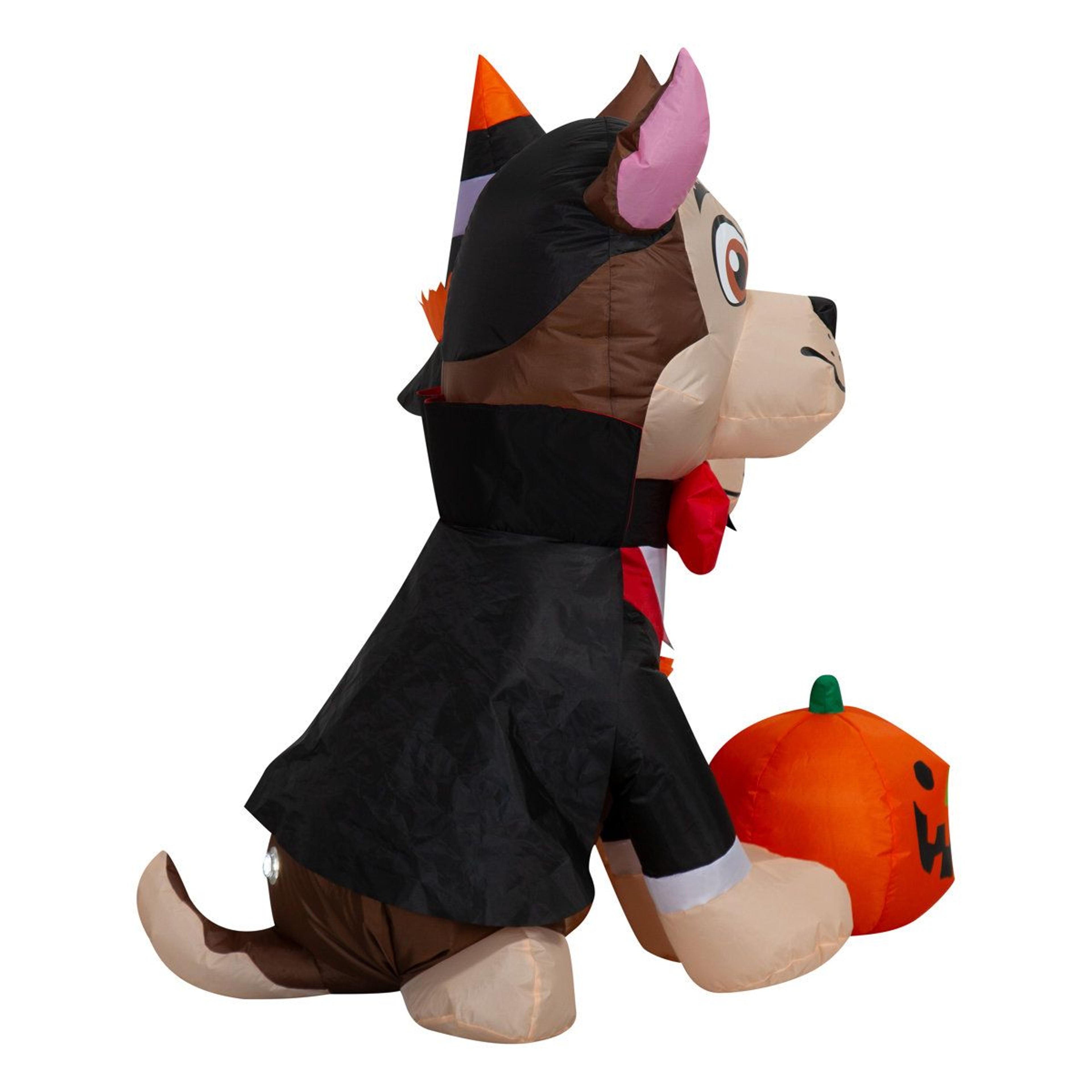 Halloween Inflatable Vampire Chase And Witch Skye With Light Up Pumpkin 1