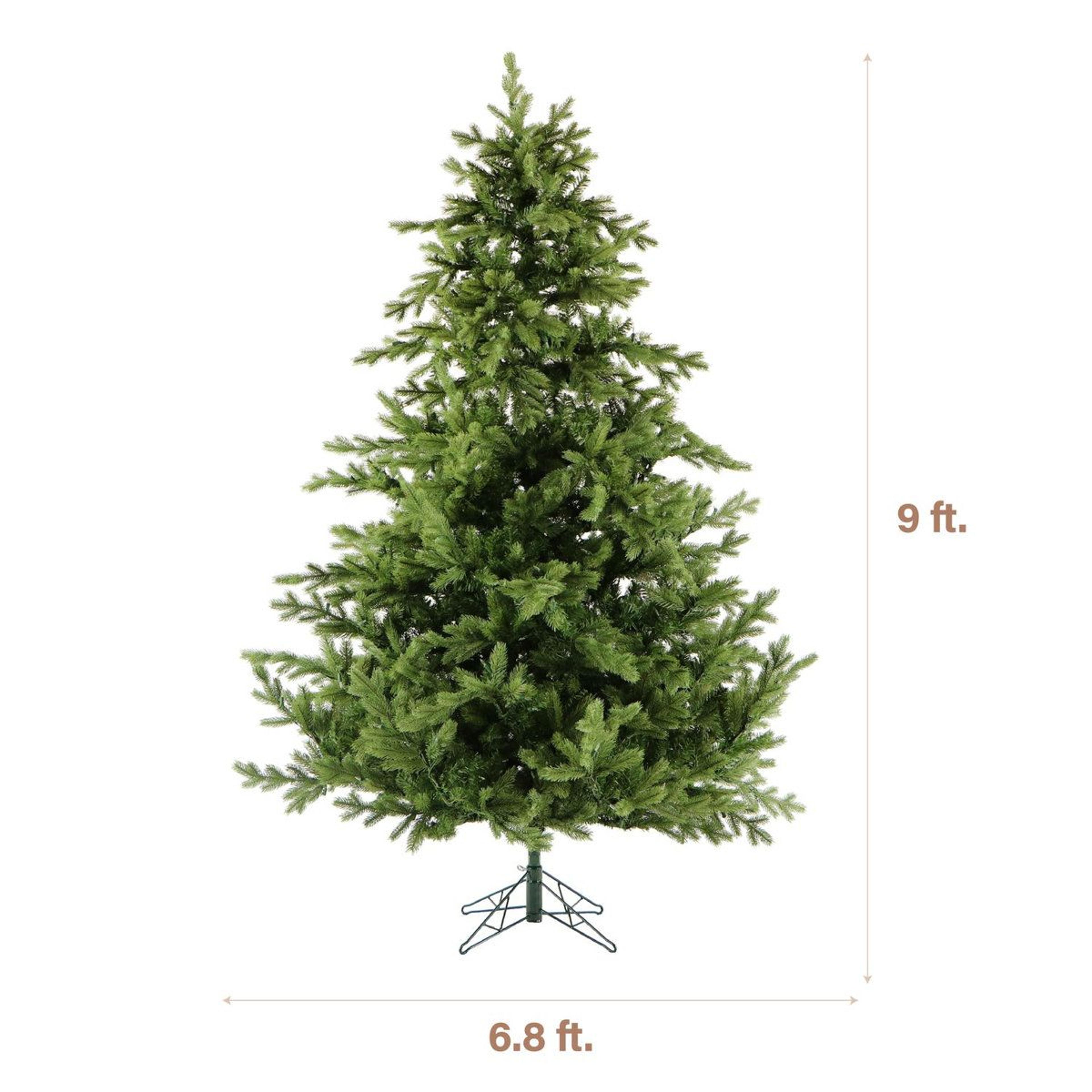 Unlit Artificial Foxtail Pine Christmas Tree With Stand 3