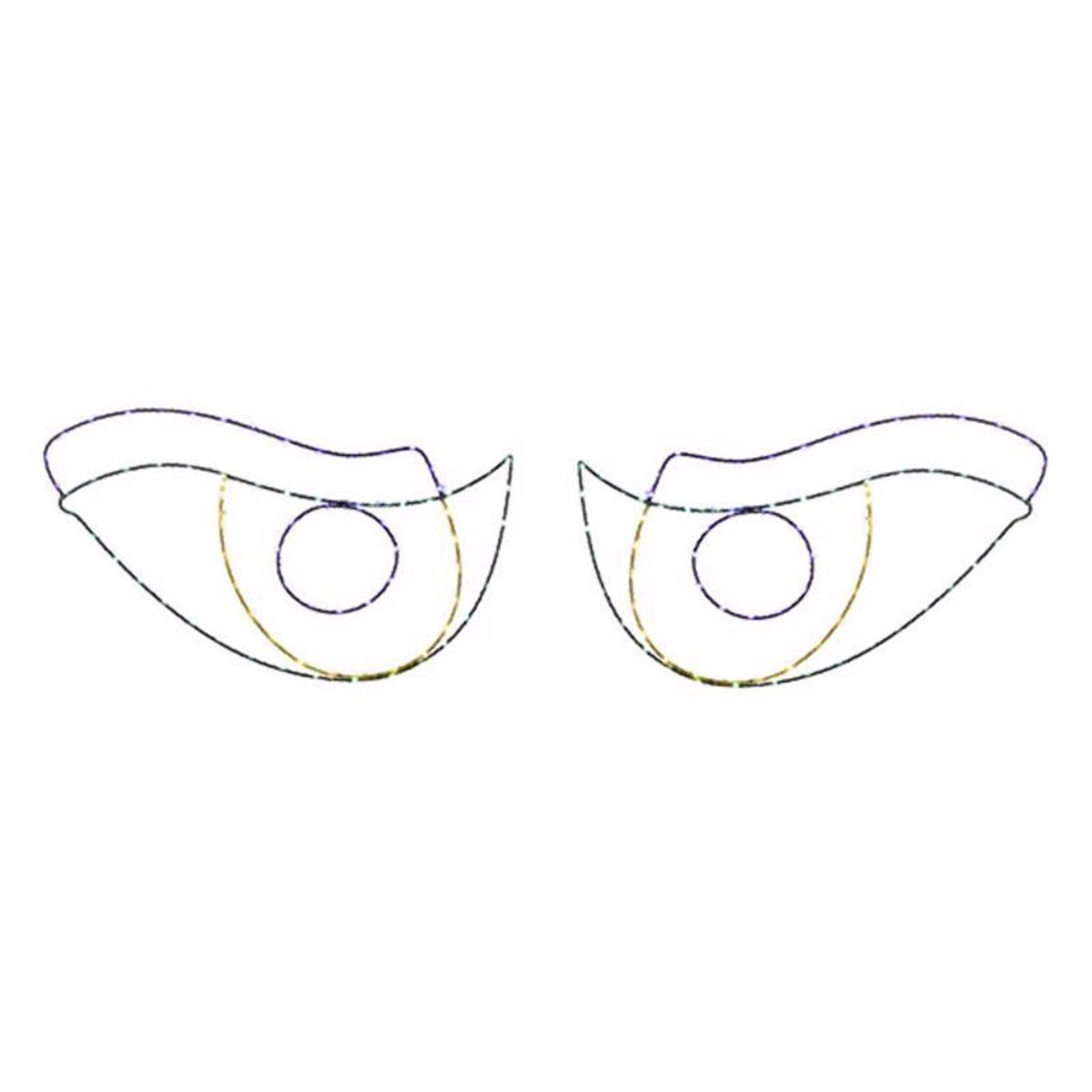 halloween led scary eyes window silhouette decoration multicolor prelit display