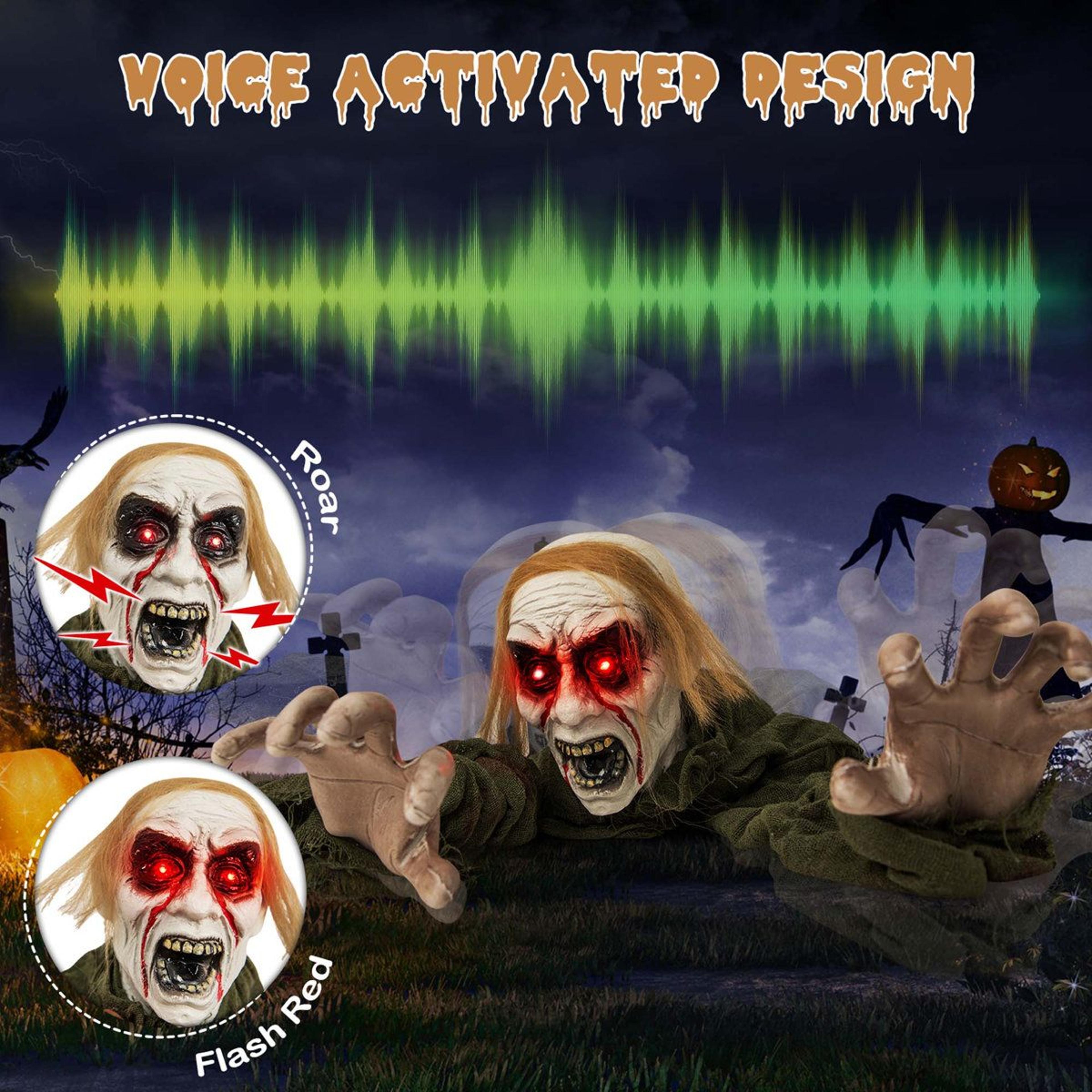 Animated LED Halloween Ghost Garden Stake Decoration 1