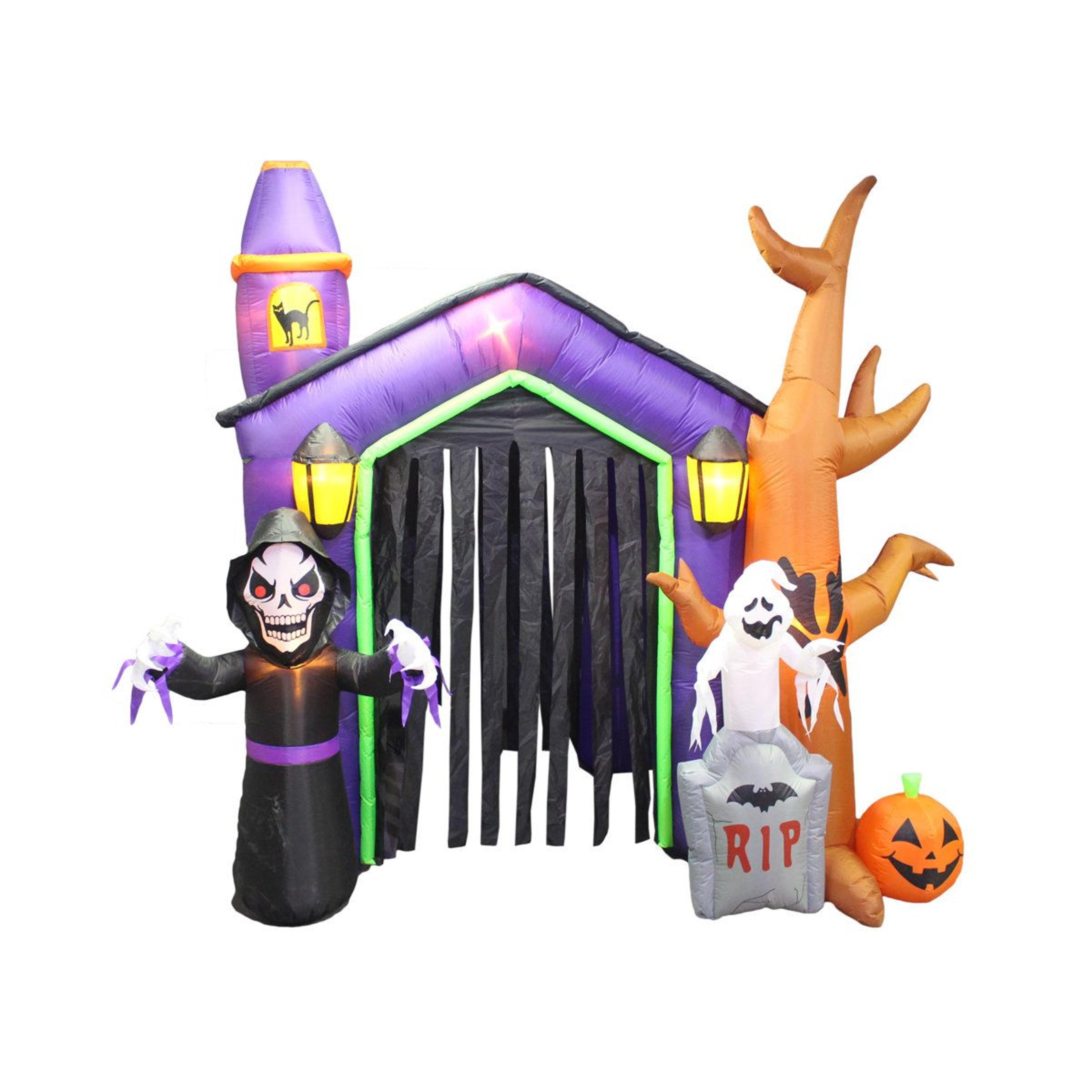 Lighted Halloween Outdoor Archway Decoration With Polyester Fabric 4