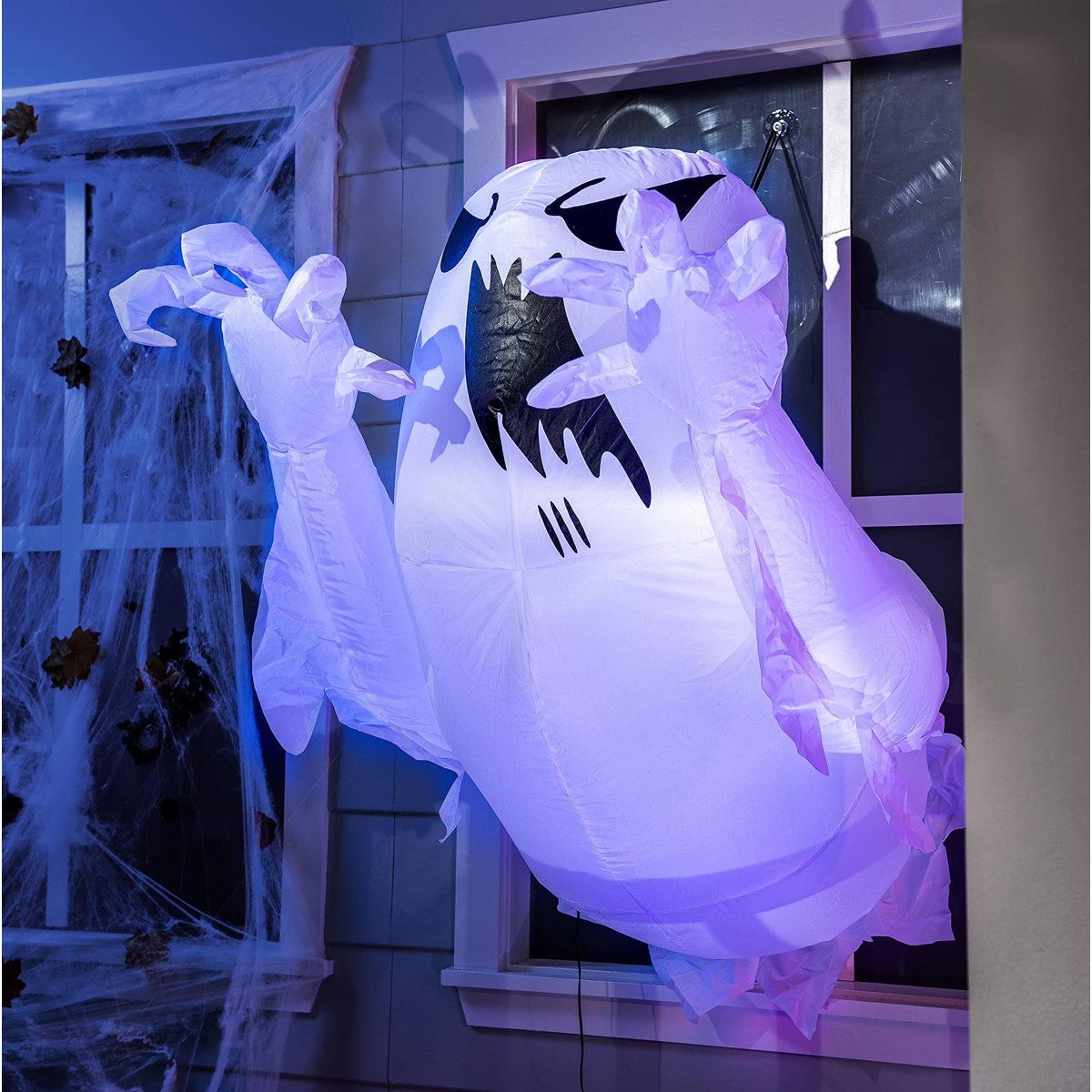 Halloween Inflatable Scary Flying Ghost Decoration With Light 4