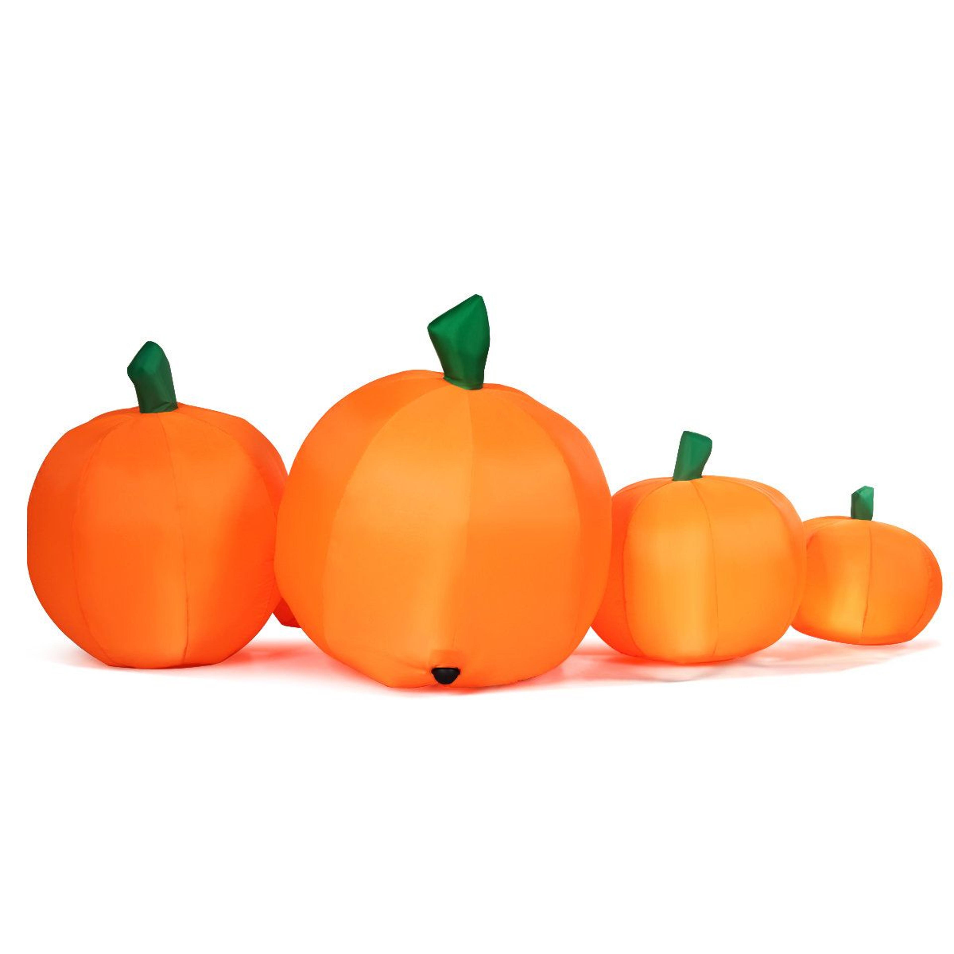 LED Inflatable Halloween Jack O Lantern Outdoor Decoration With Weather Resistant Polyester 2
