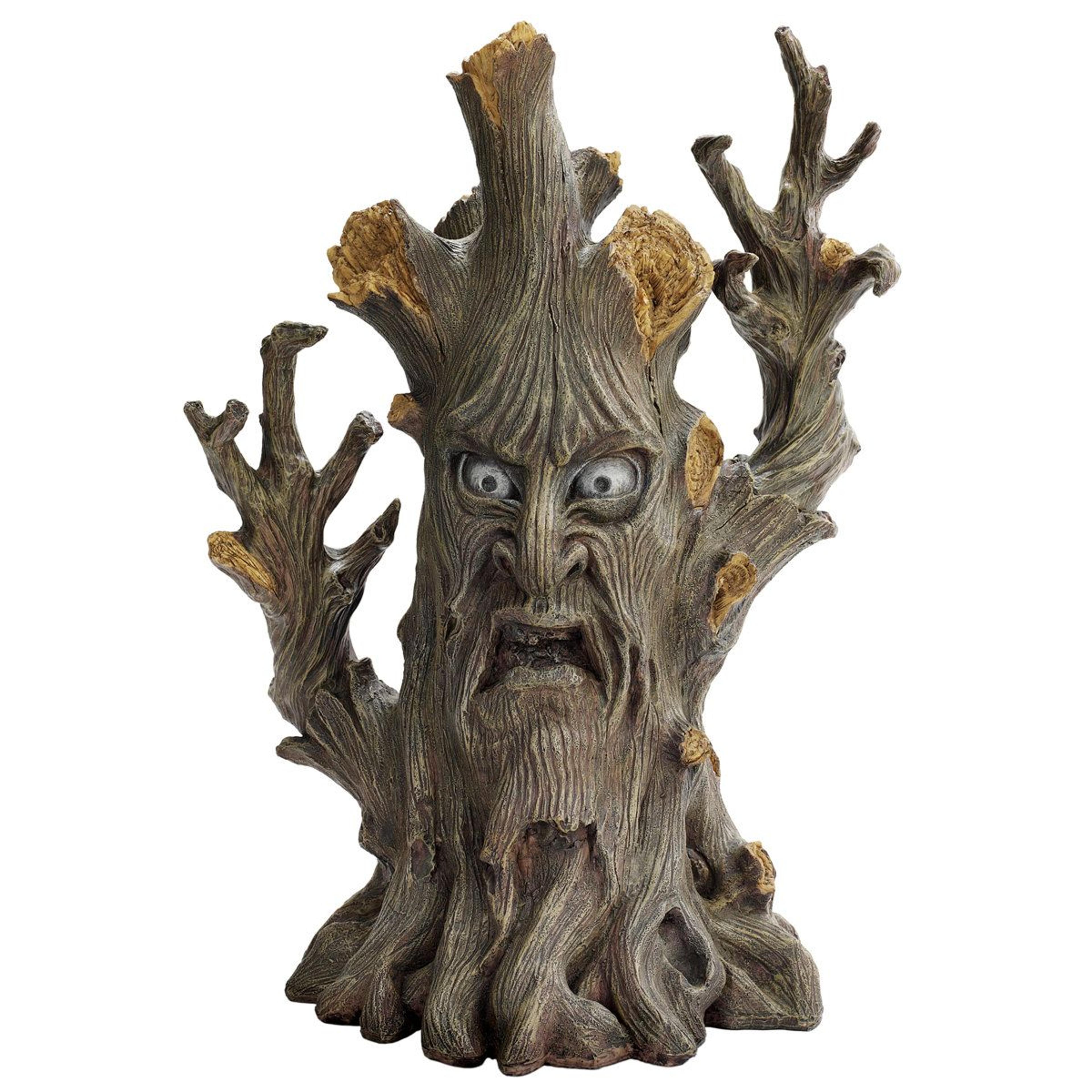Black Forest Ent Tree Statue Brown Polyresin Garden Decor 2