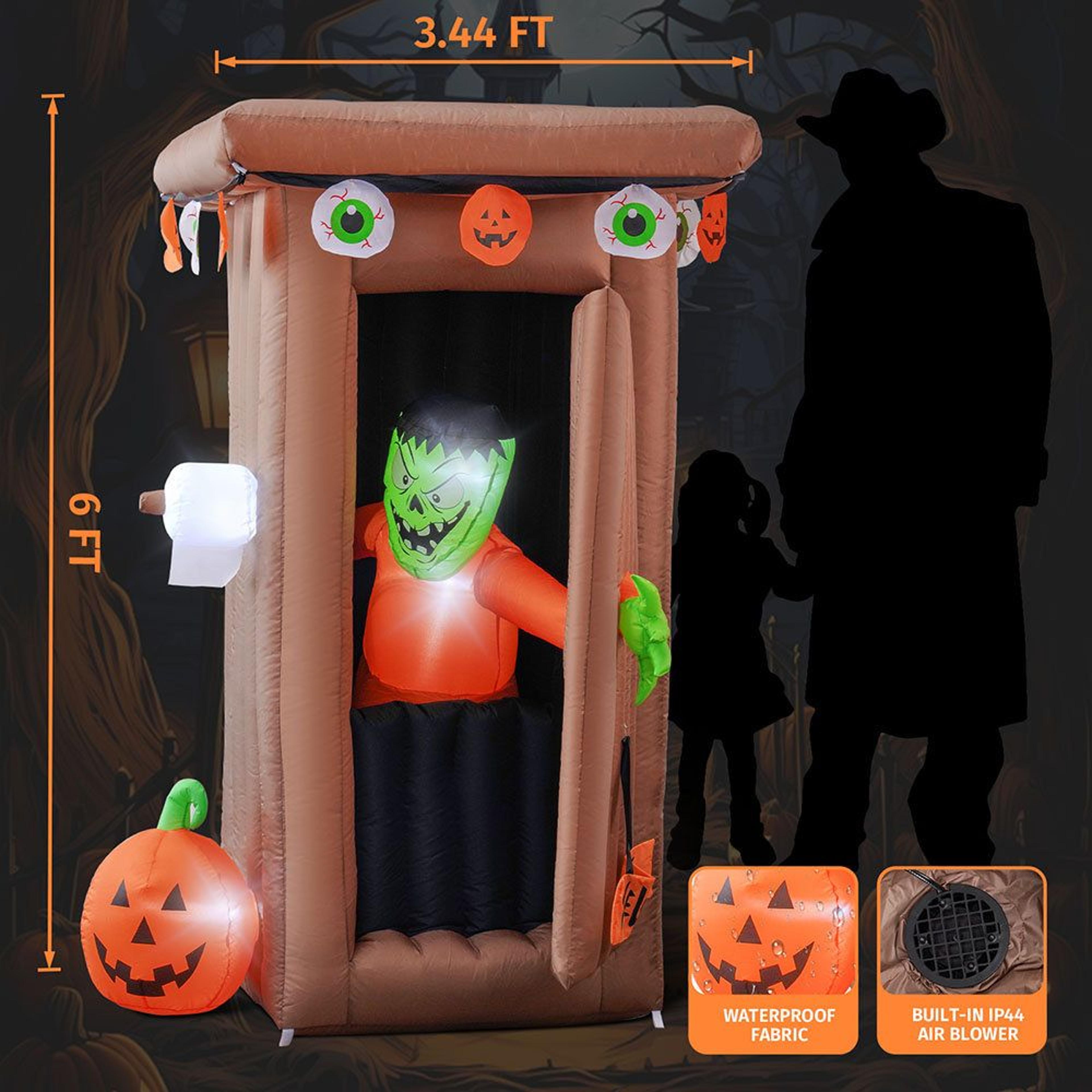 Halloween Inflatable Outdoor Decoration With Multicolor LED Lights 3