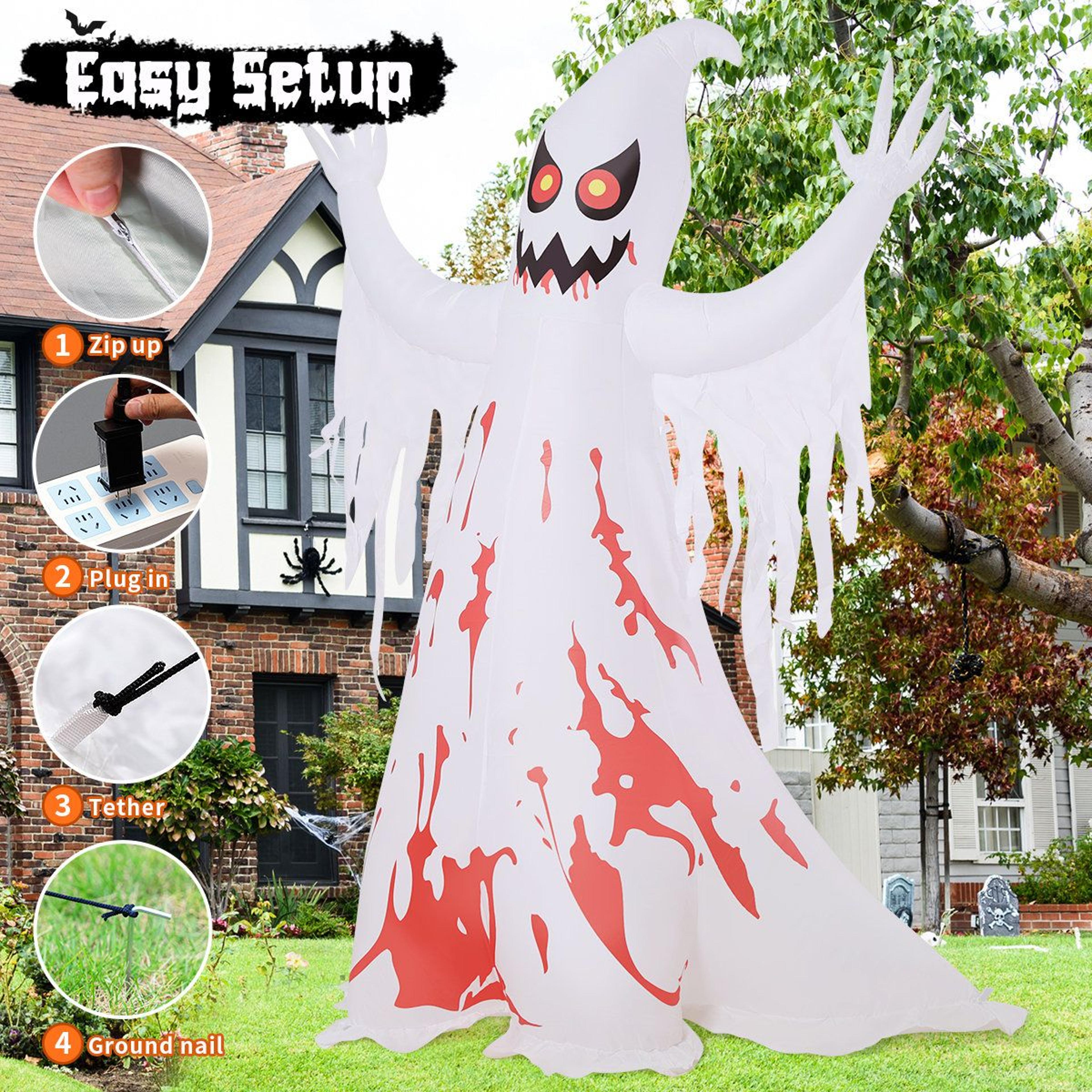 Halloween Inflatable Giant Ghost With BuiltIn LED Lights 2