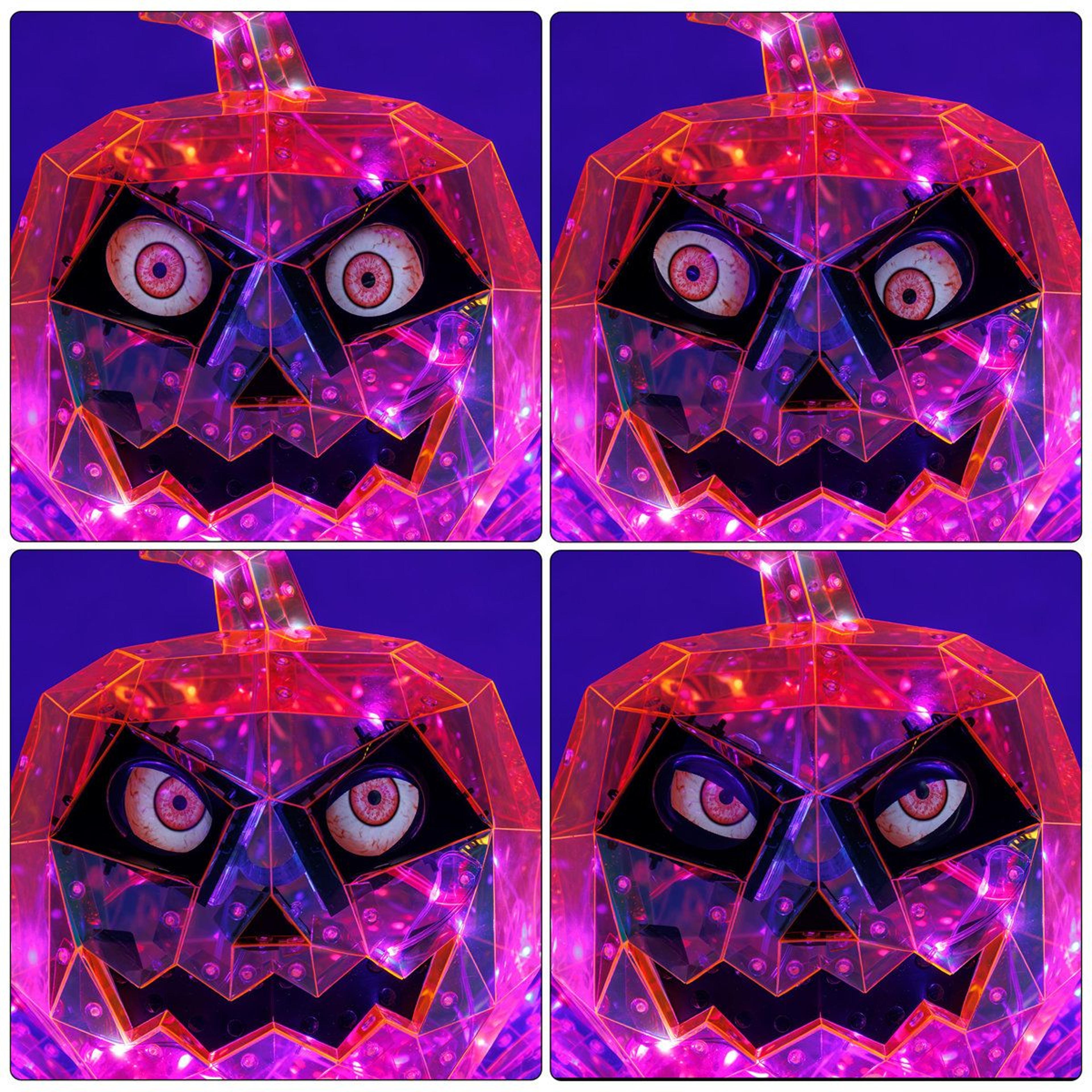 Halloween Pumpkin Spider Decorations With Multicolor LED Lights 3