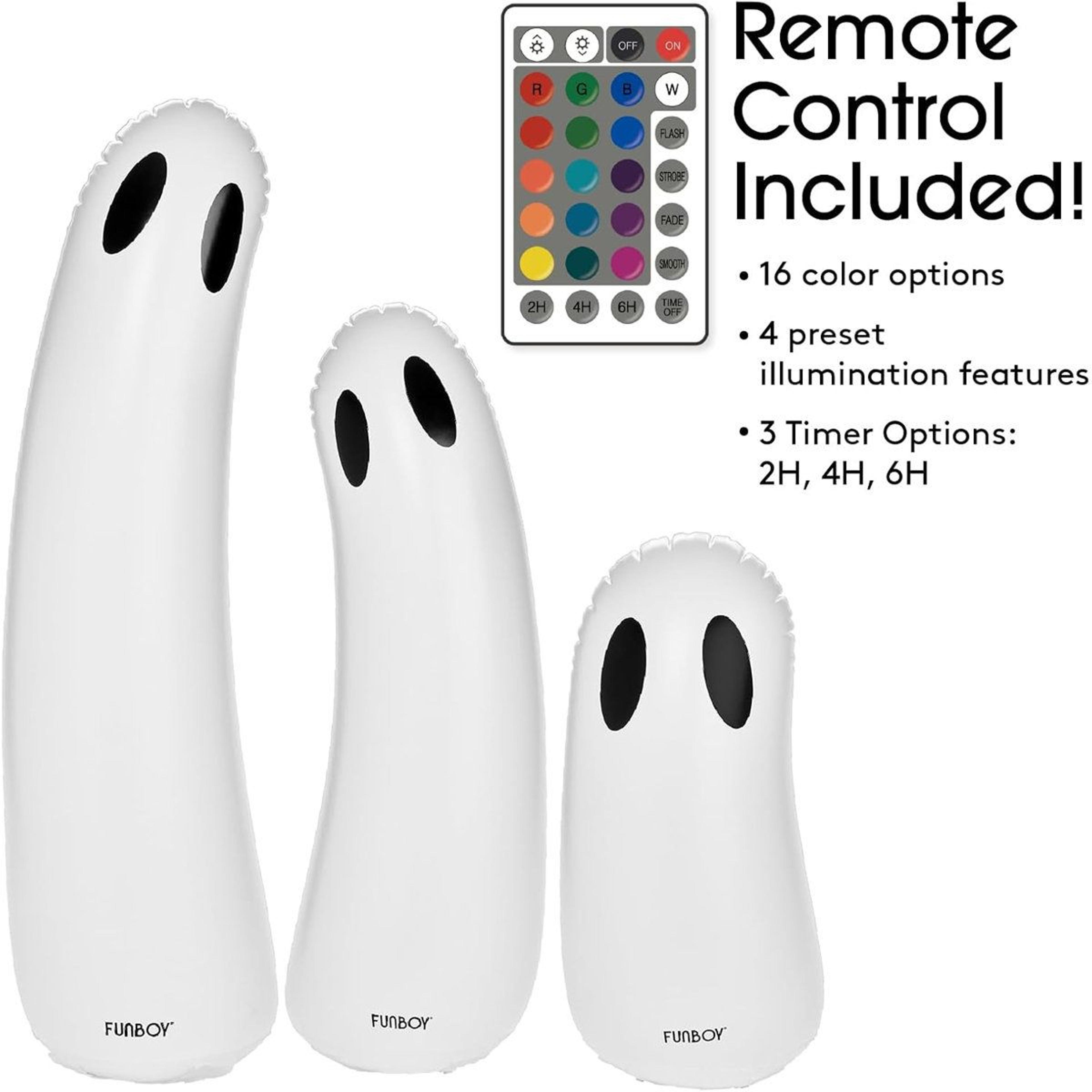 Standing Ghost Halloween Decorations With Multicolor LED Lights 1