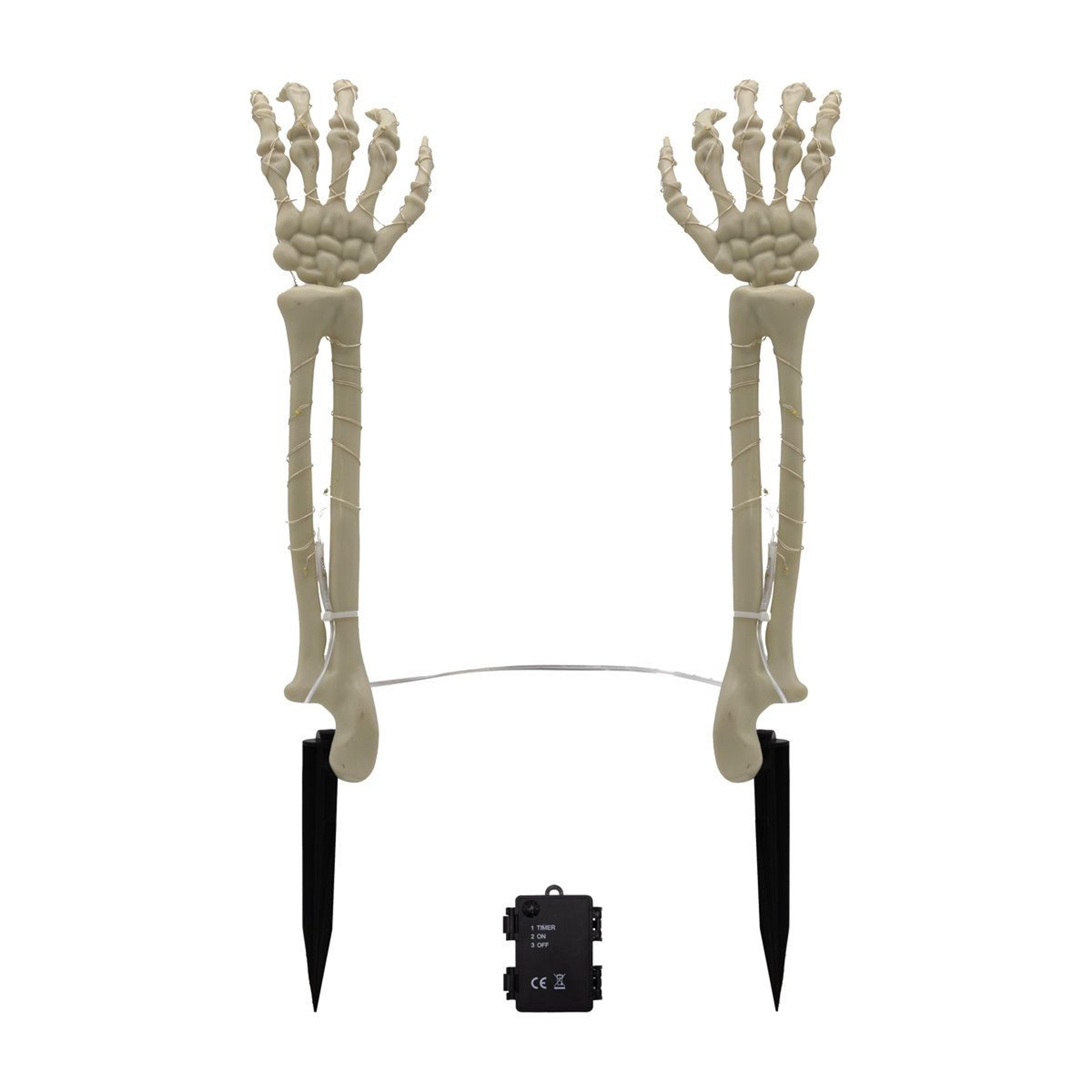 Battery Operated Lighted Skeleton Arms Halloween LED String Lights 4