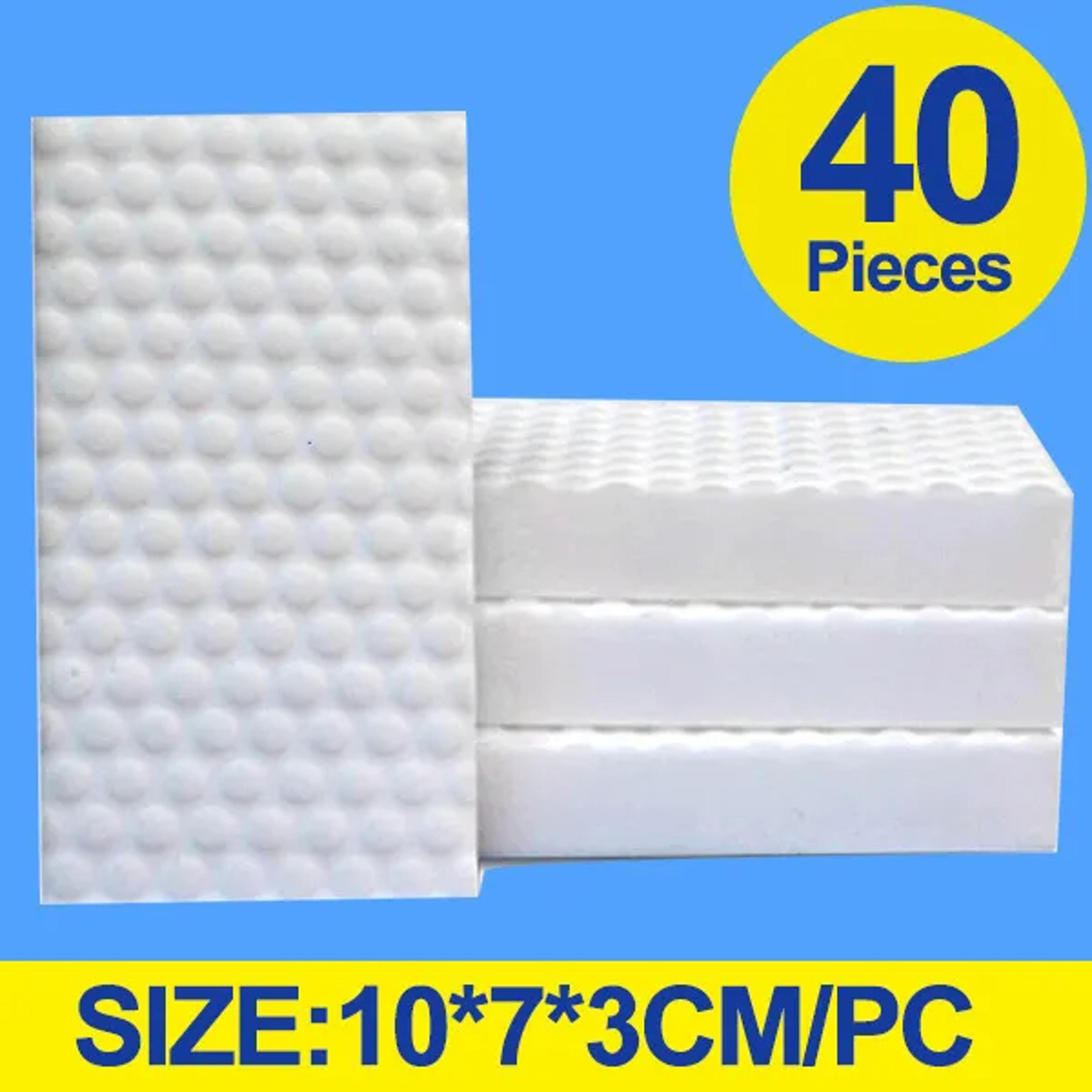 Magic Cleaning Sponge Melamine Eraser Pads For Kitchen Bathroom Shoes  Multi Surface Cleaning 7