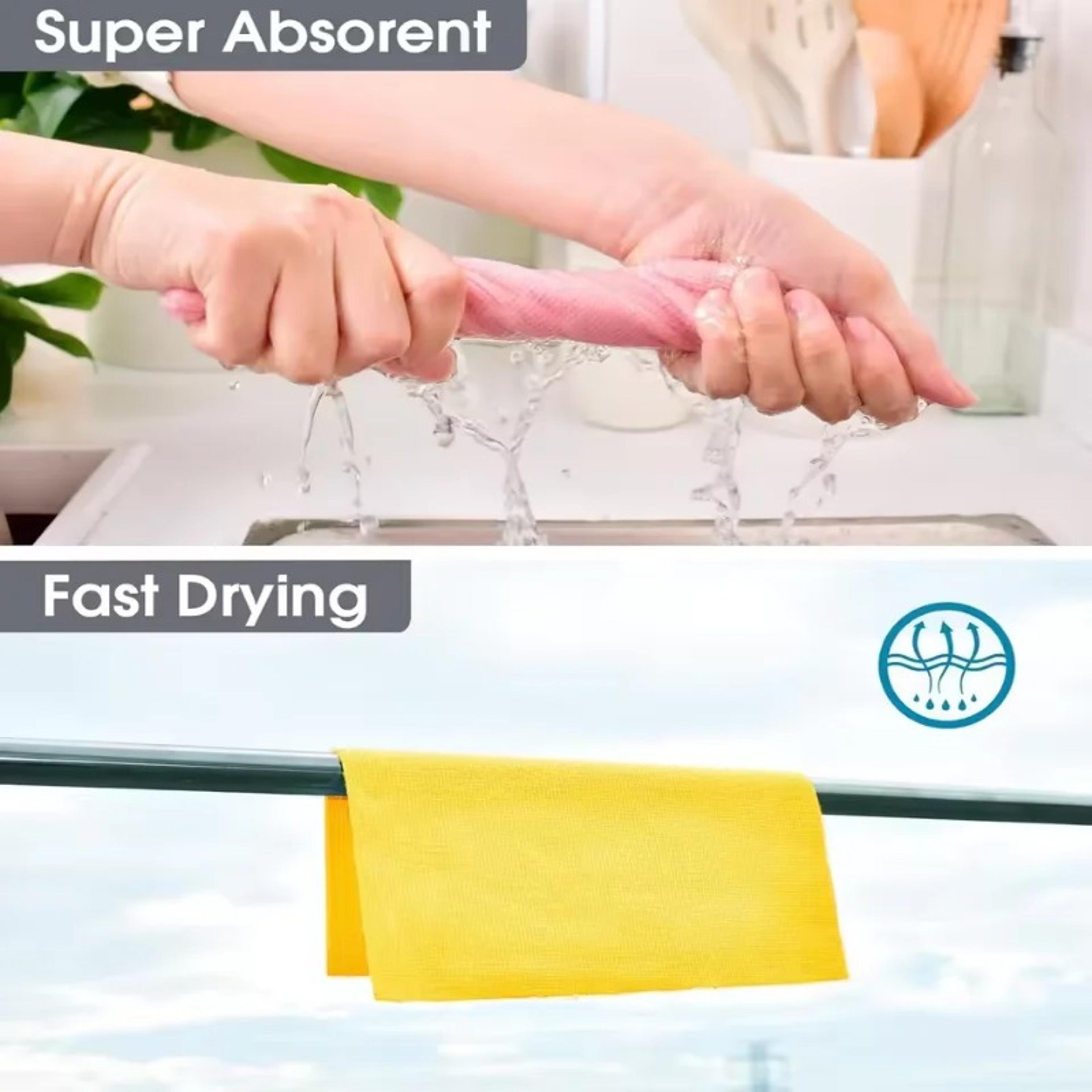 Reusable Microfiber Cleaning Cloth Roll 20 Sheets Washable Kitchen Cleaning Cloth Paper Towel Repla 1