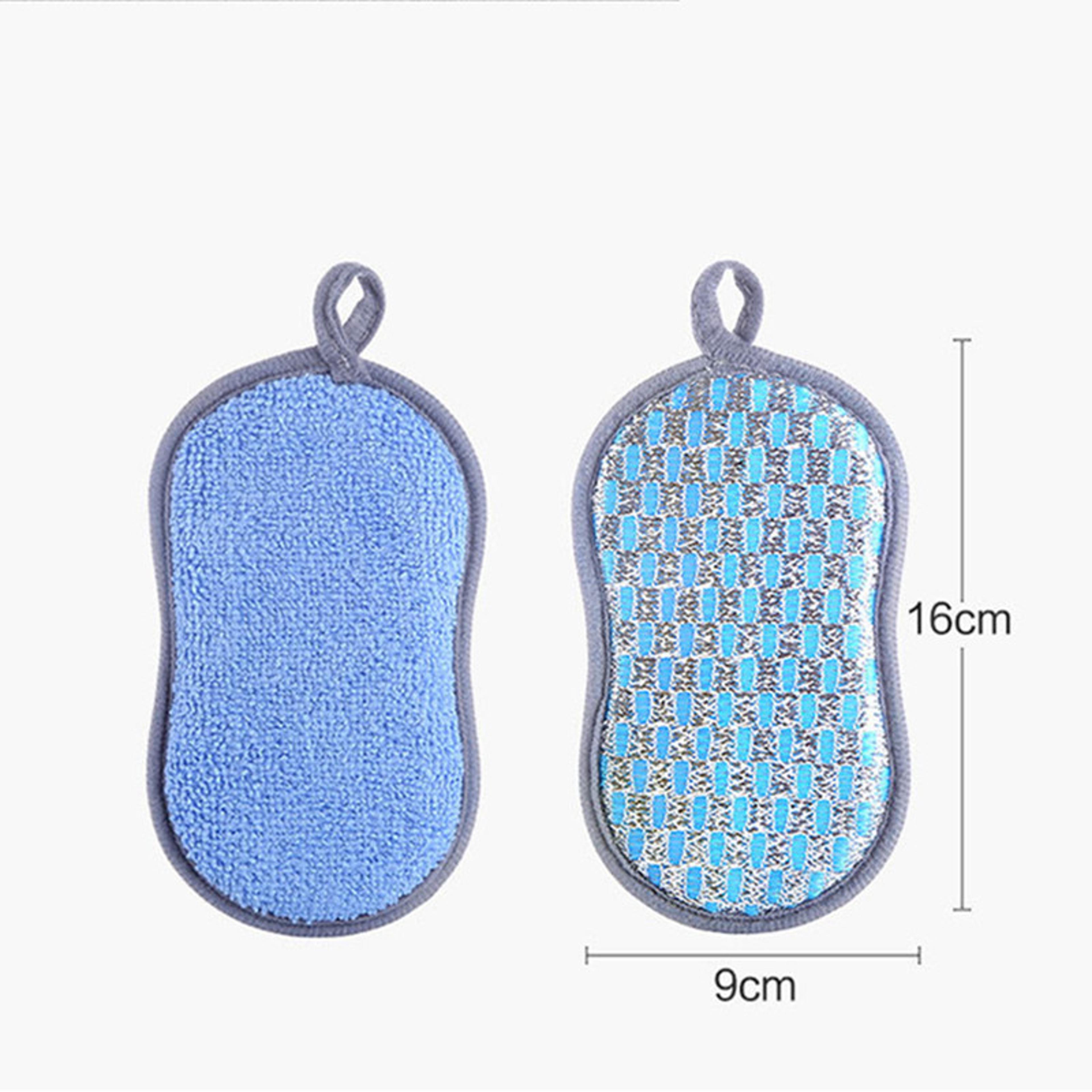 Double Sided Kitchen Cleaning Sponge Dish Scrubber For Easy Grease  Stain Removal 5