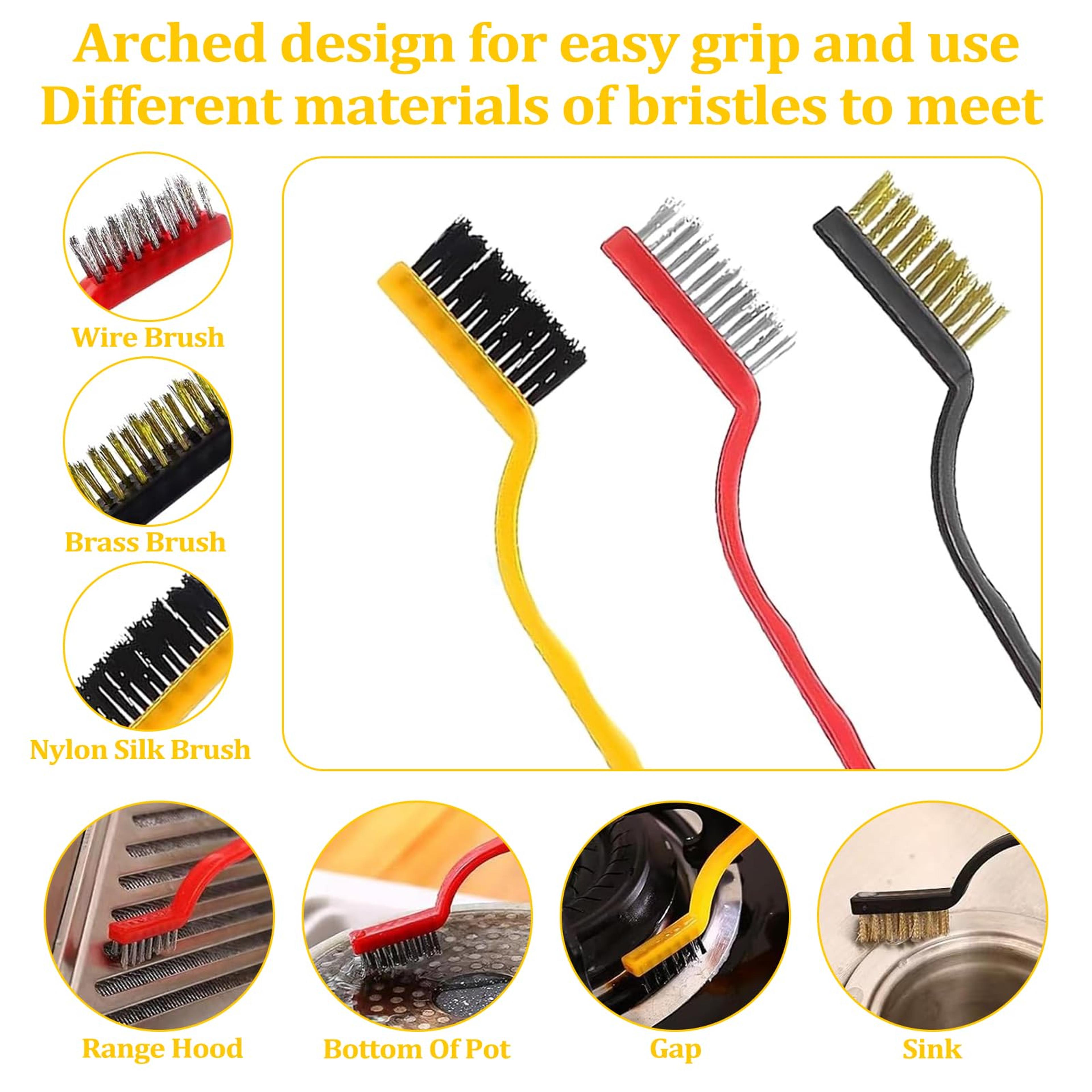 Multi Surface Cleaning Tool Set With Scraper  Brushes For Kitchen Stove  Household Deep Cleaning 2