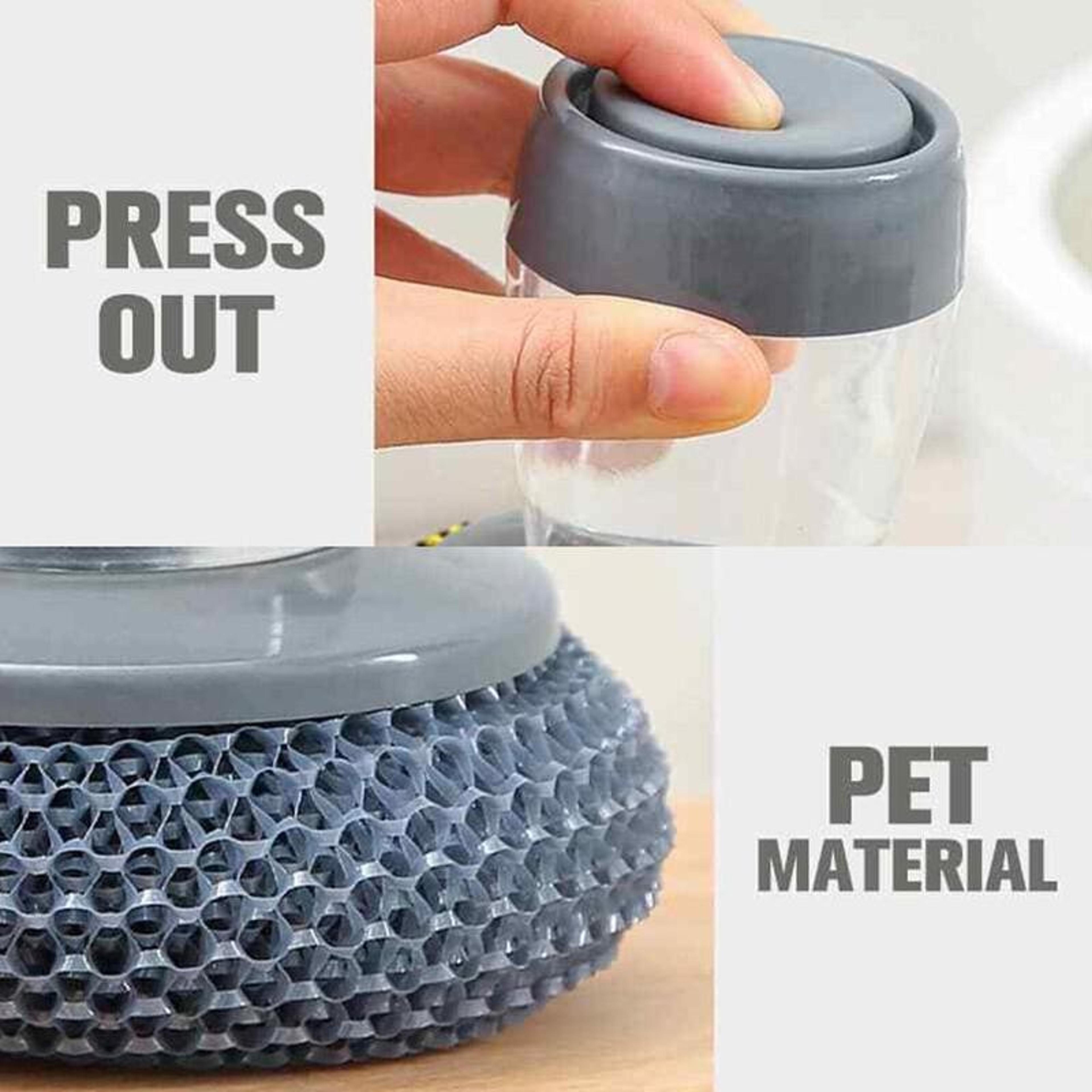 Portable Soap Dispensing Dish Brush For Effortless Kitchen Cleaning 3