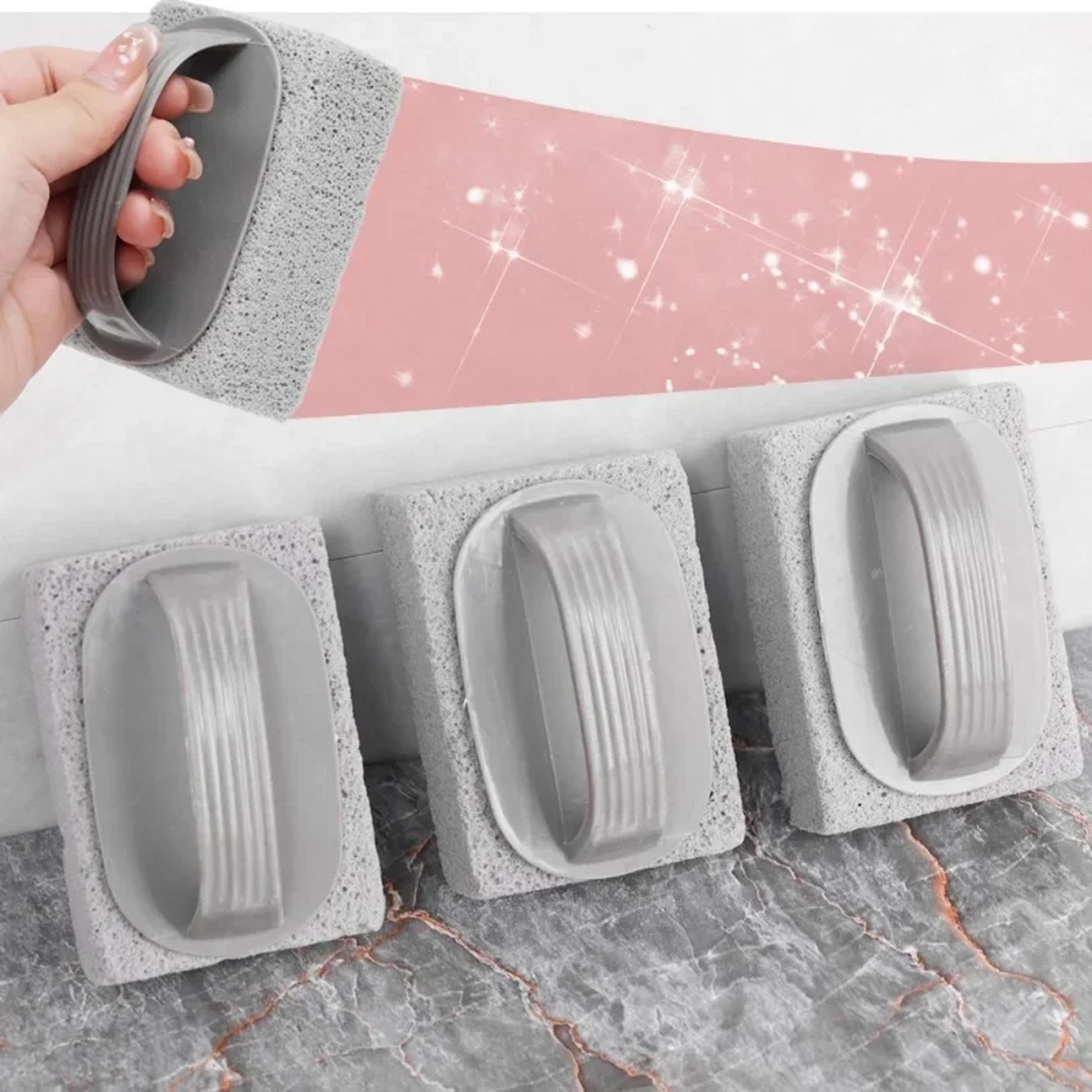 Multi Purpose Pool Tile Cleaner Pumice Stone Brush For Calcium Limescale  Rust Removal 0