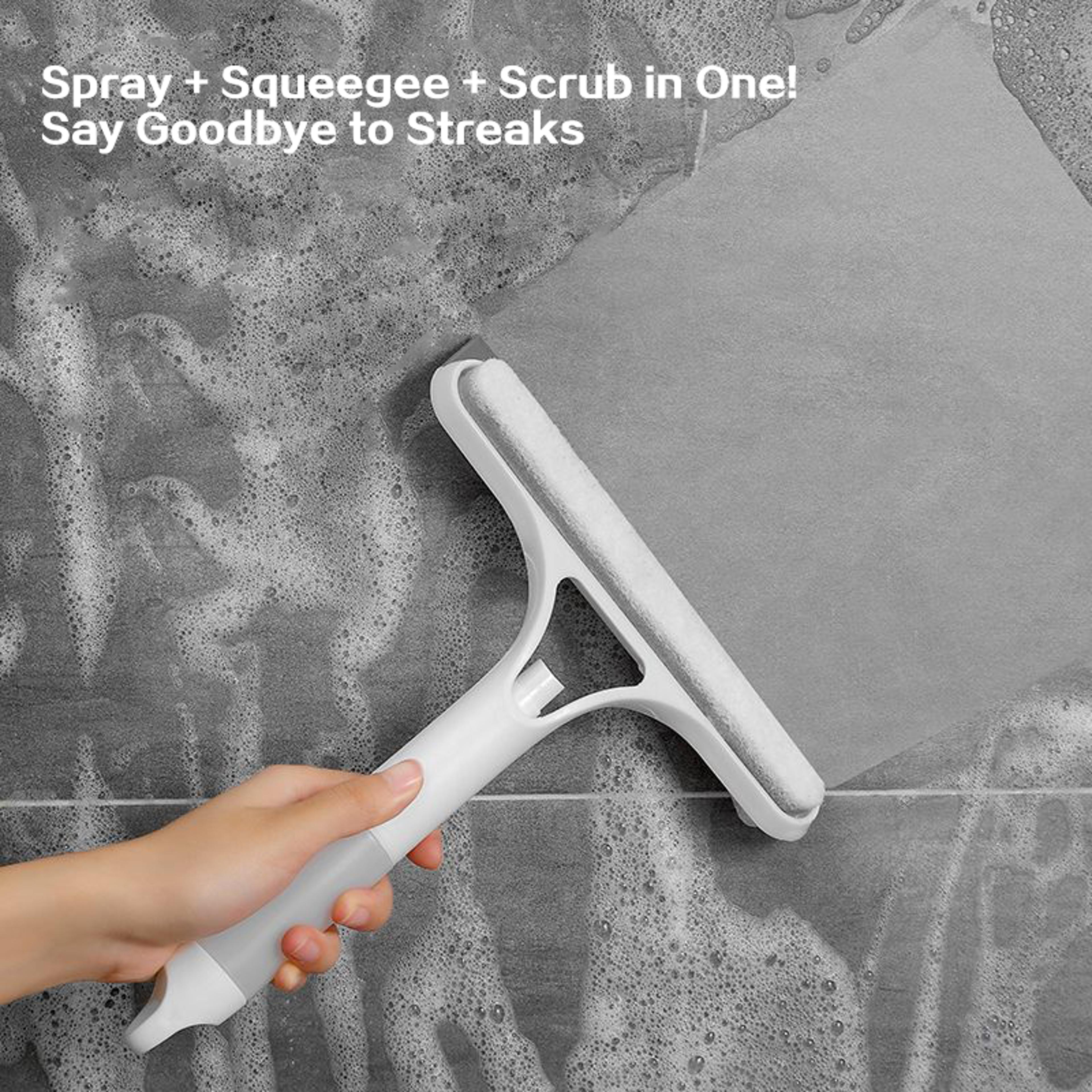 window cleaner spray bottle squeegee & microfiber glass cleaning tool