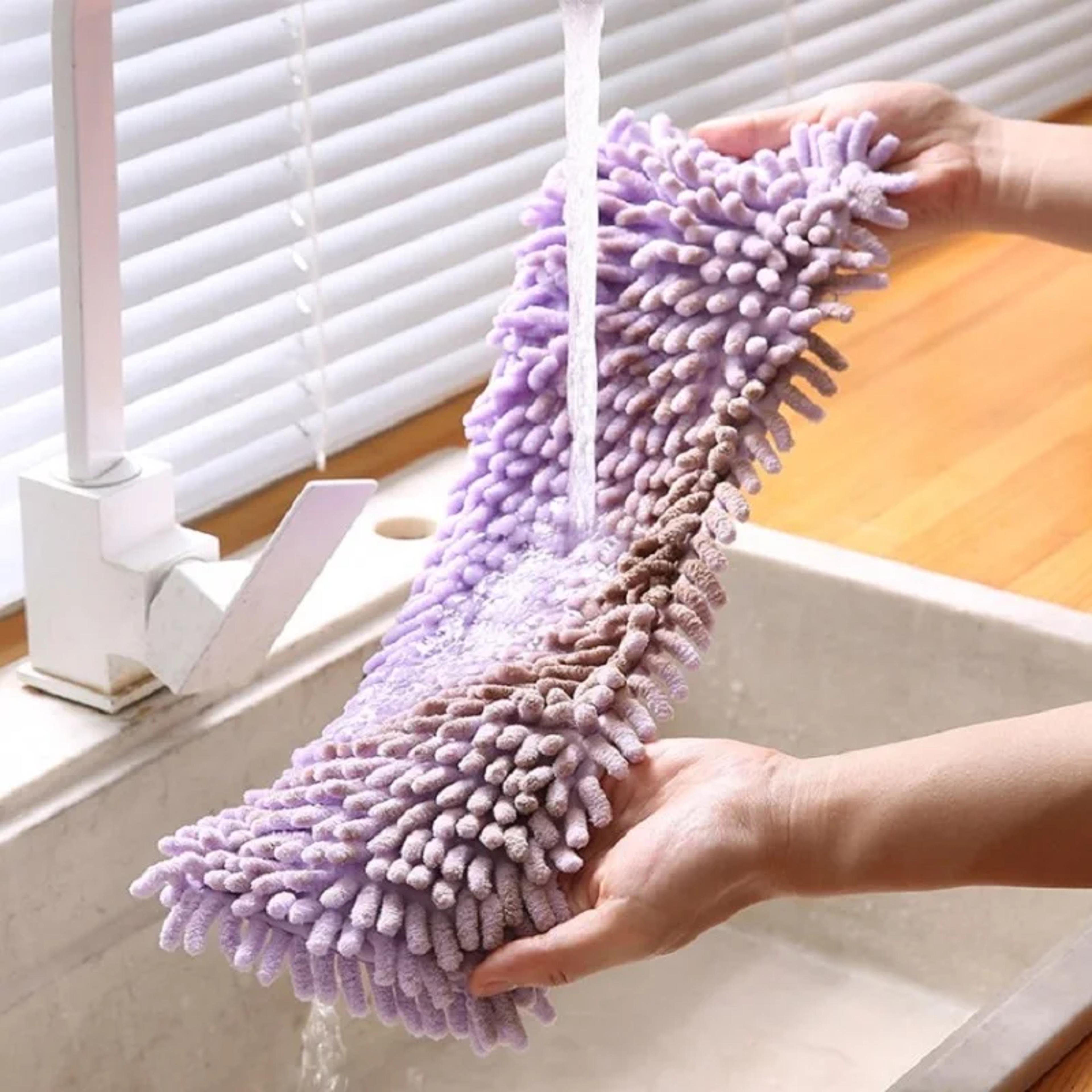 Reusable Chenille Mop Replacement Pads 2 Pack Washable Dust Mop Heads For Floor Cleaning 3