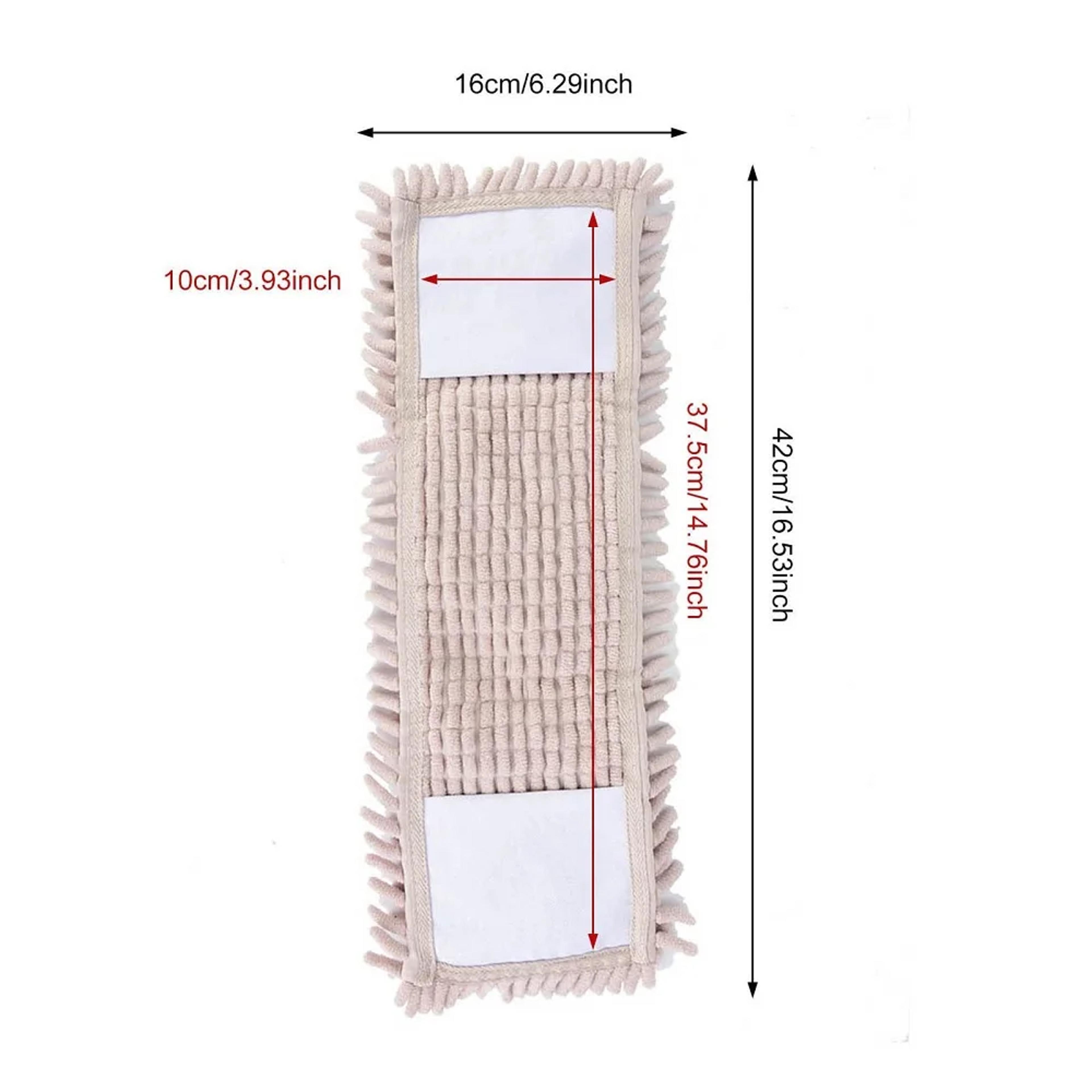 Reusable Chenille Mop Replacement Pads 2 Pack Washable Dust Mop Heads For Floor Cleaning 5