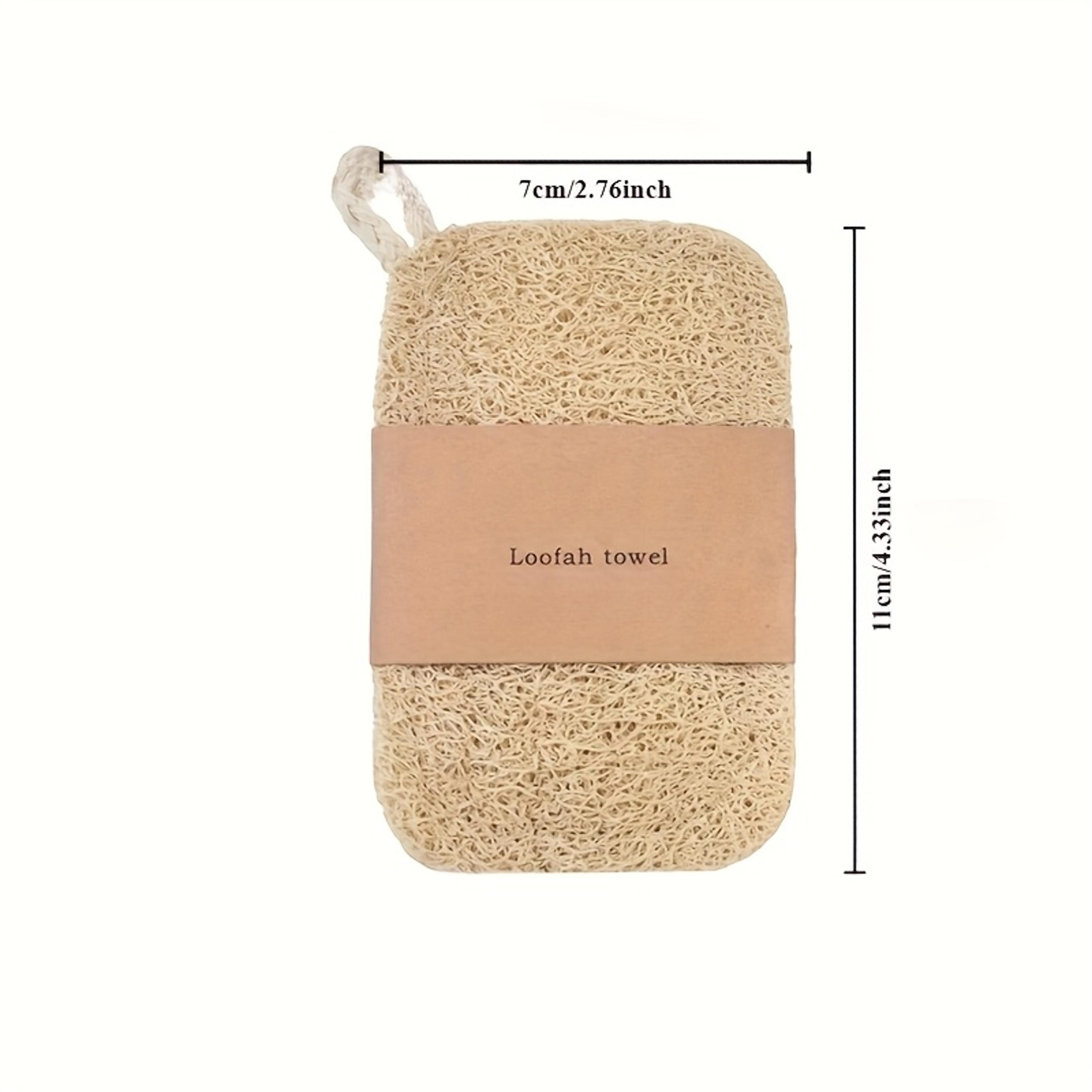 Natural Loofah Sponge Dish Scrubber Eco Friendly Kitchen Scrub Pad For Pots Pans  Dishes 3