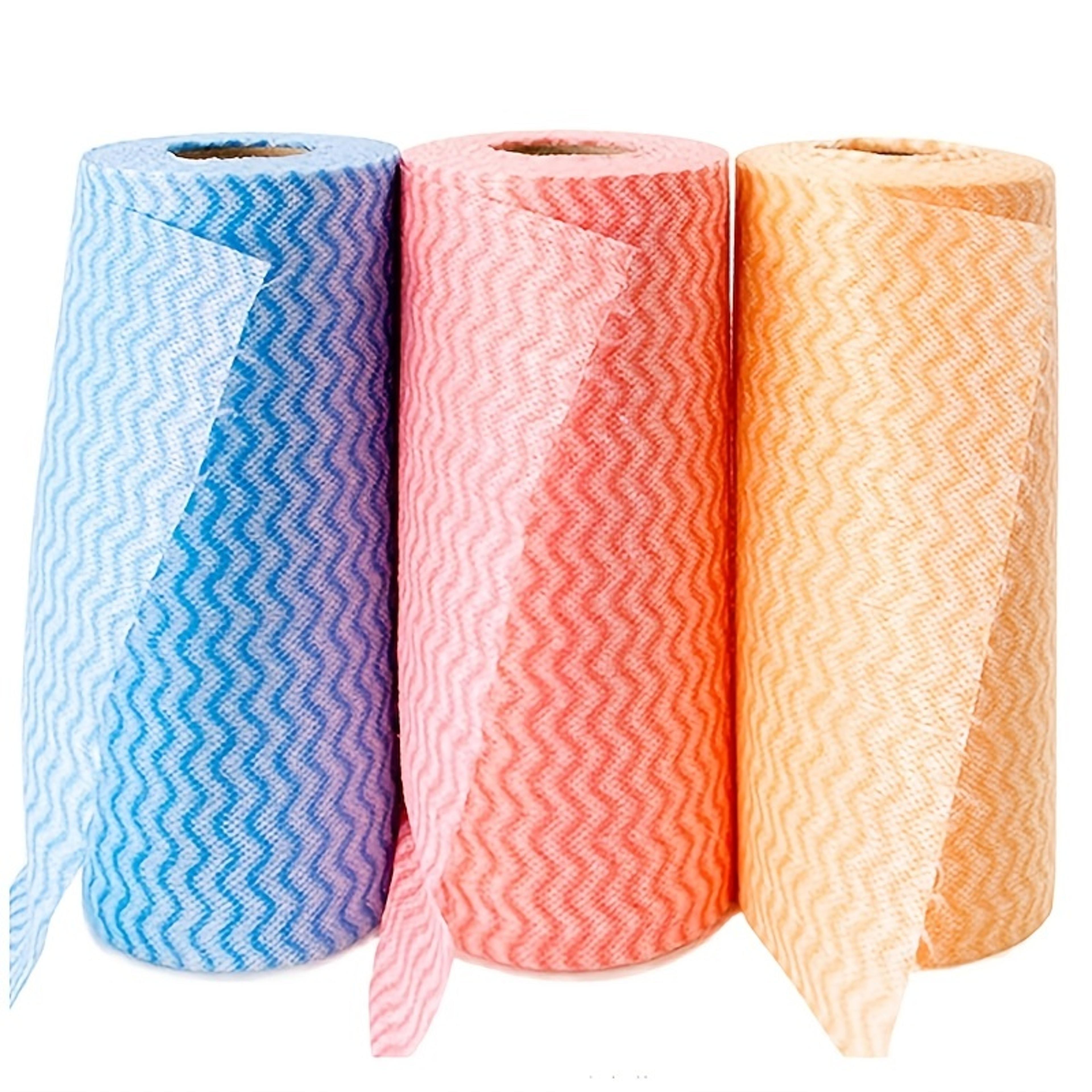 Ultra Absorbent Non Woven Cleaning Cloths Roll Reusable Multi Purpose Kitchen Cleaning Towels 5