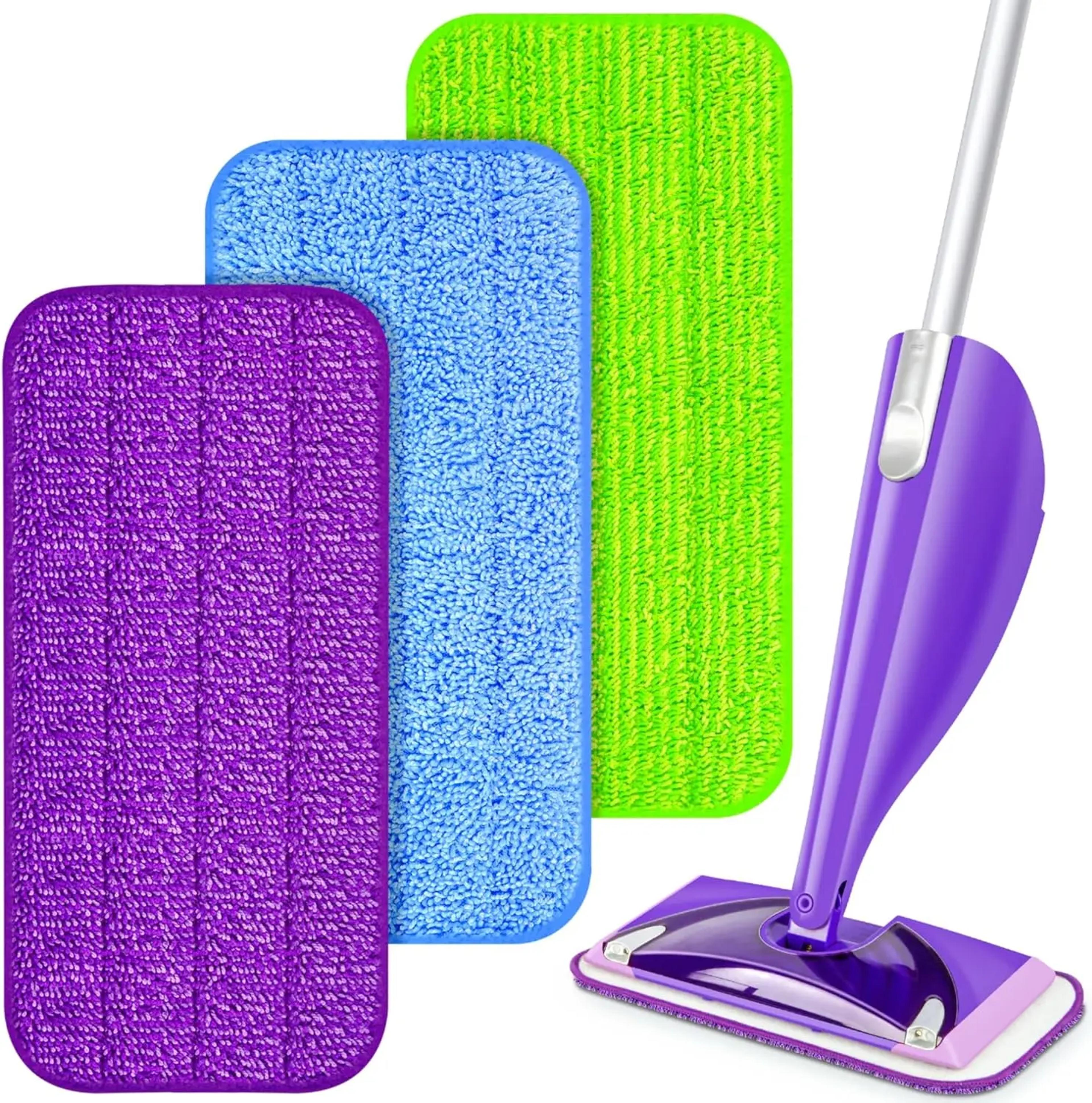 reusable microfiber mop pads for swiffer wetjet washable wet dry mop refills pack