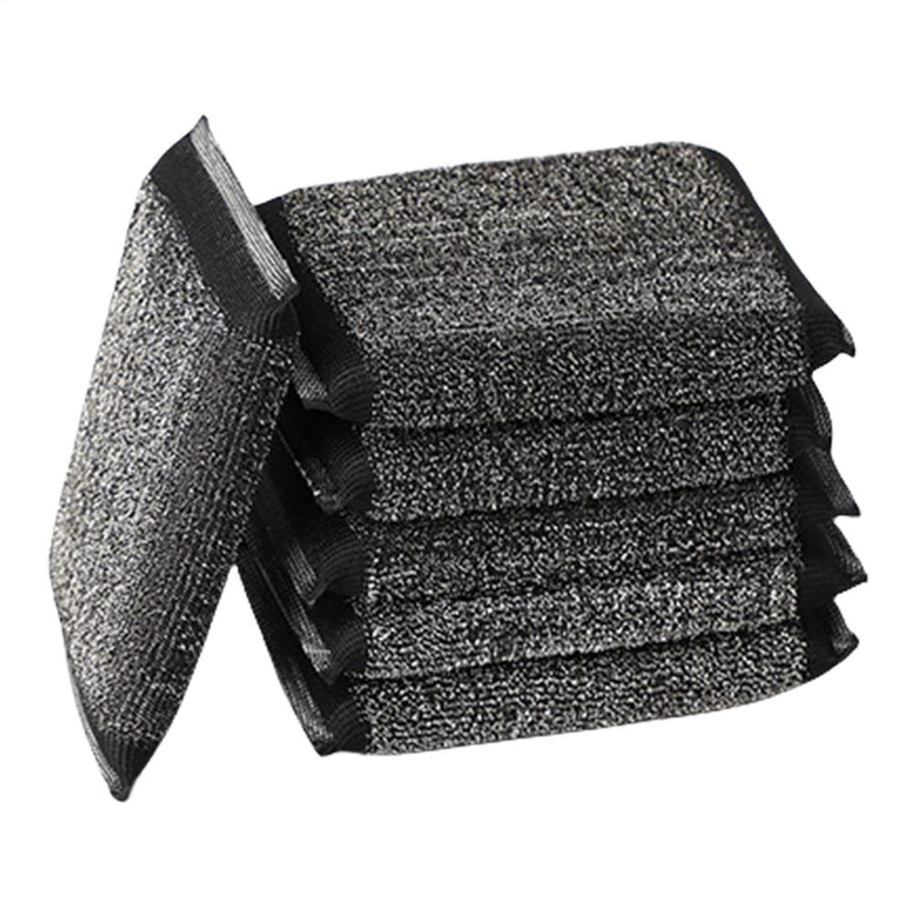 Reusable Non Scratch Dish Sponge Set  Pack Kitchen Cleaning Scrub Pads 6