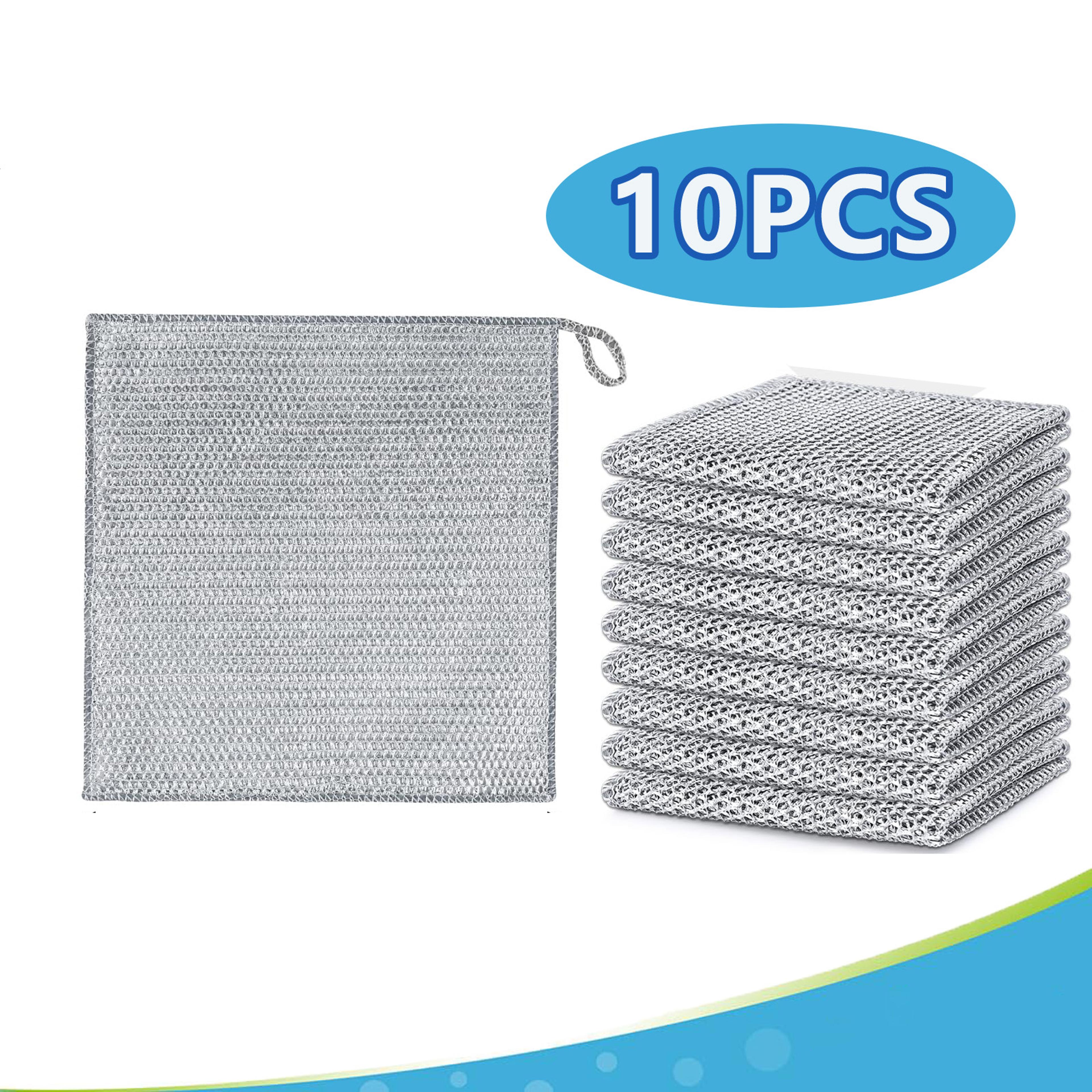 Stainless Steel Dishcloth Reusable Wire Mesh Kitchen Cleaning Cloths 1