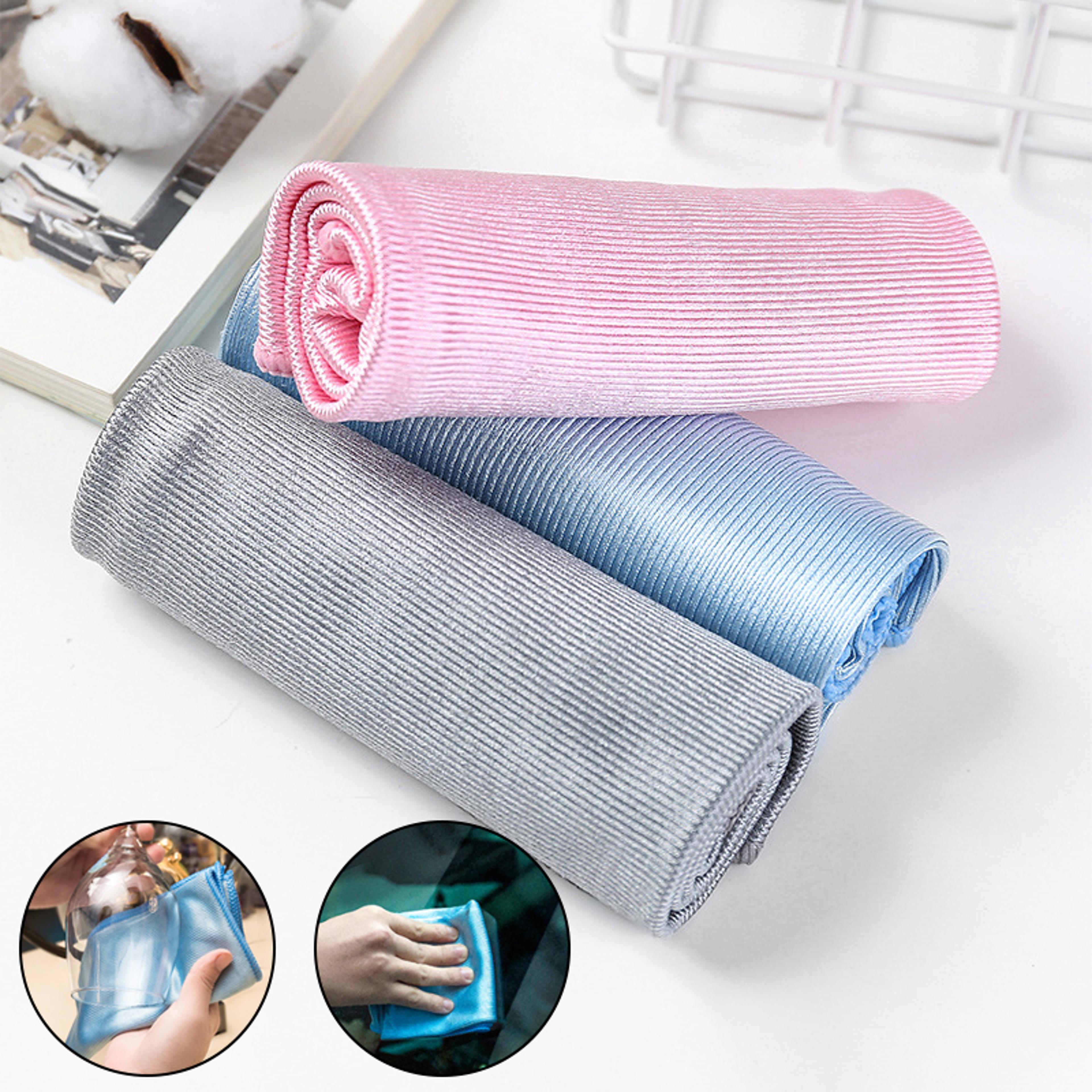 crystalclear glass cleaning cloth reusable microfiber cleaning cloth for streak-free mirrors & windows