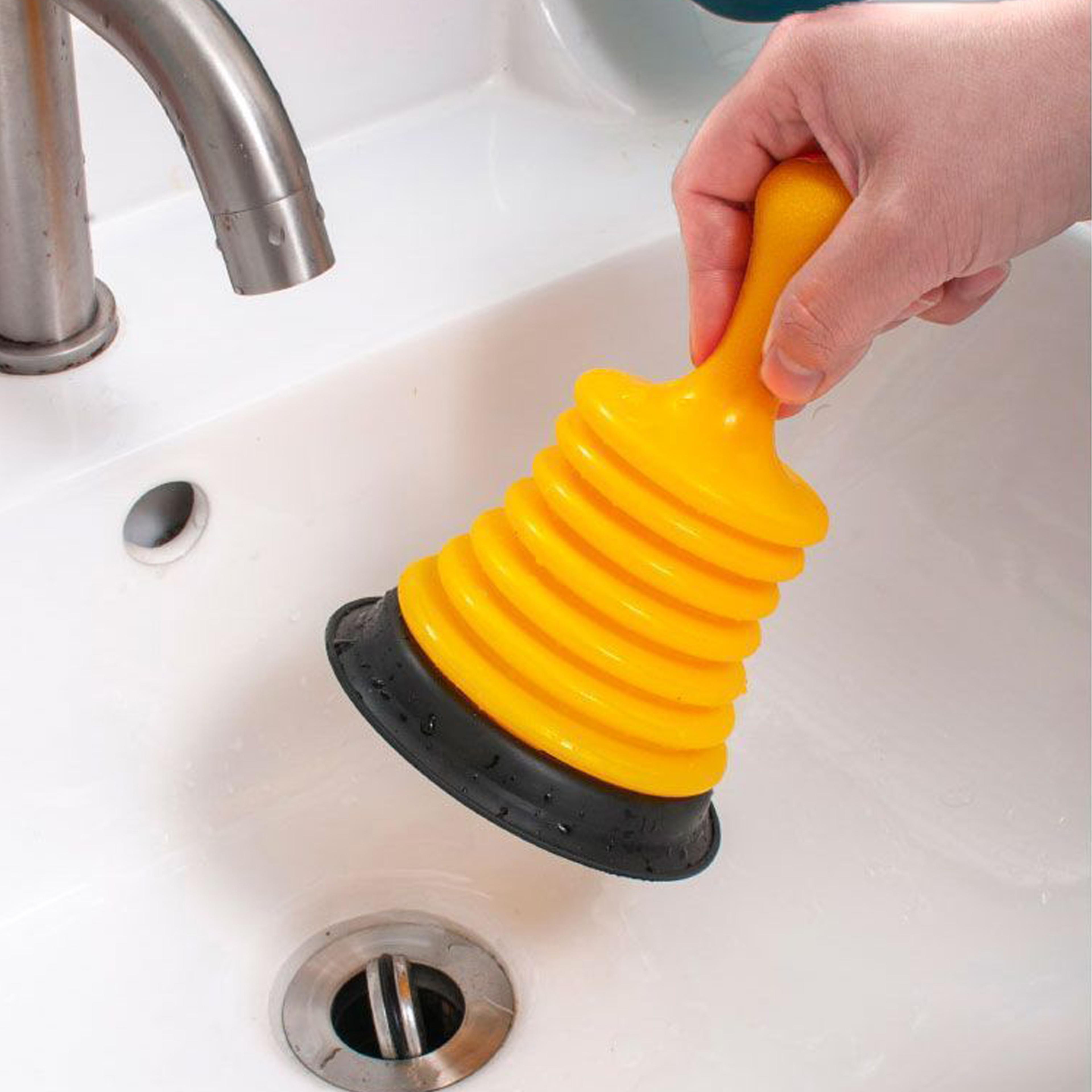 PowerSeal Toilet Plunger Heavy Duty Drain Unclogger For Toilets Sinks  Bathtubs 6