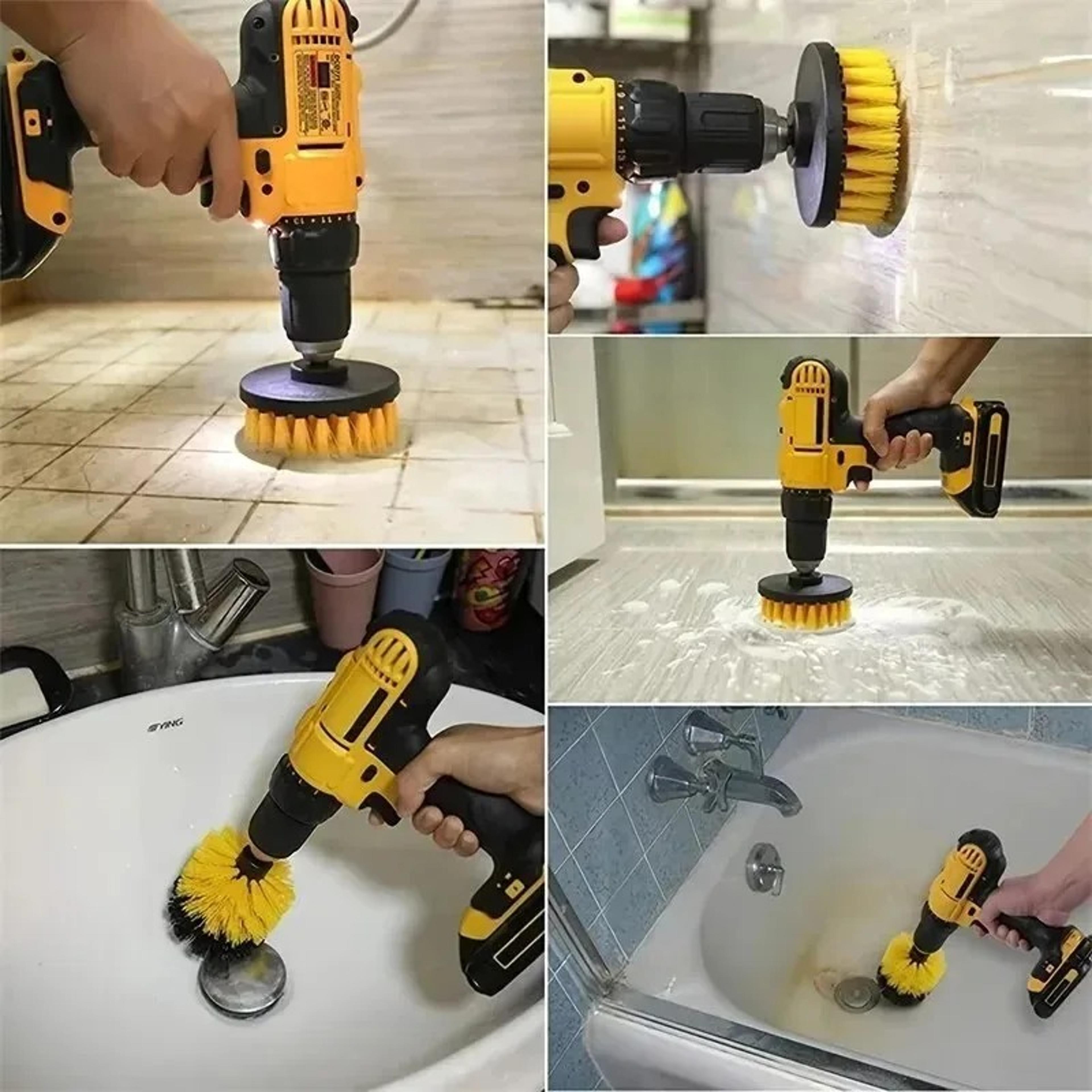 Power Scrubber Drill Brush Kit  Drill Brush Attachment Set For Bathroom Kitchen Car  Tile Cleaning 3