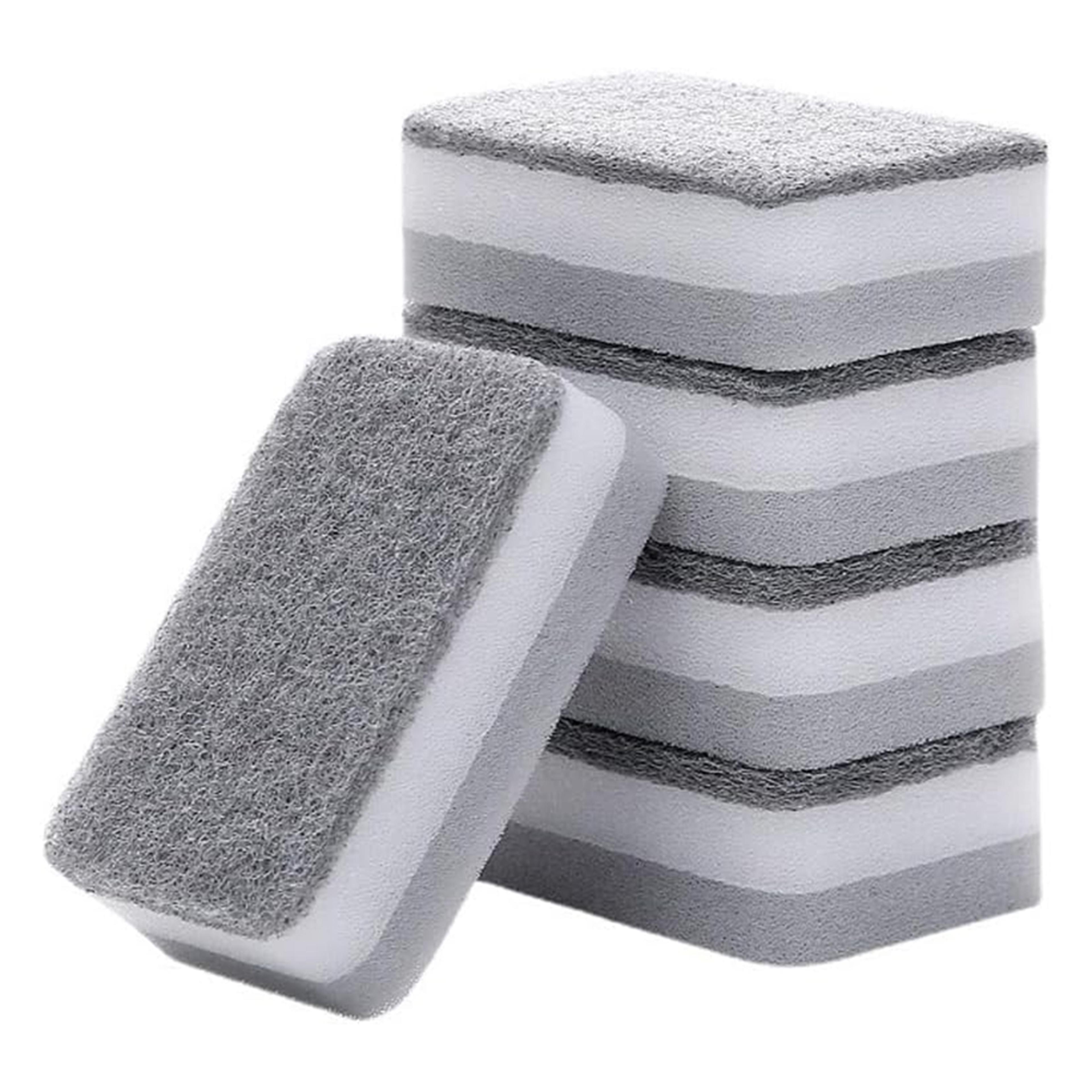 Double Sided Dishwashing Sponge Scouring Pad Reusable Kitchen Cleaning Cloth 6