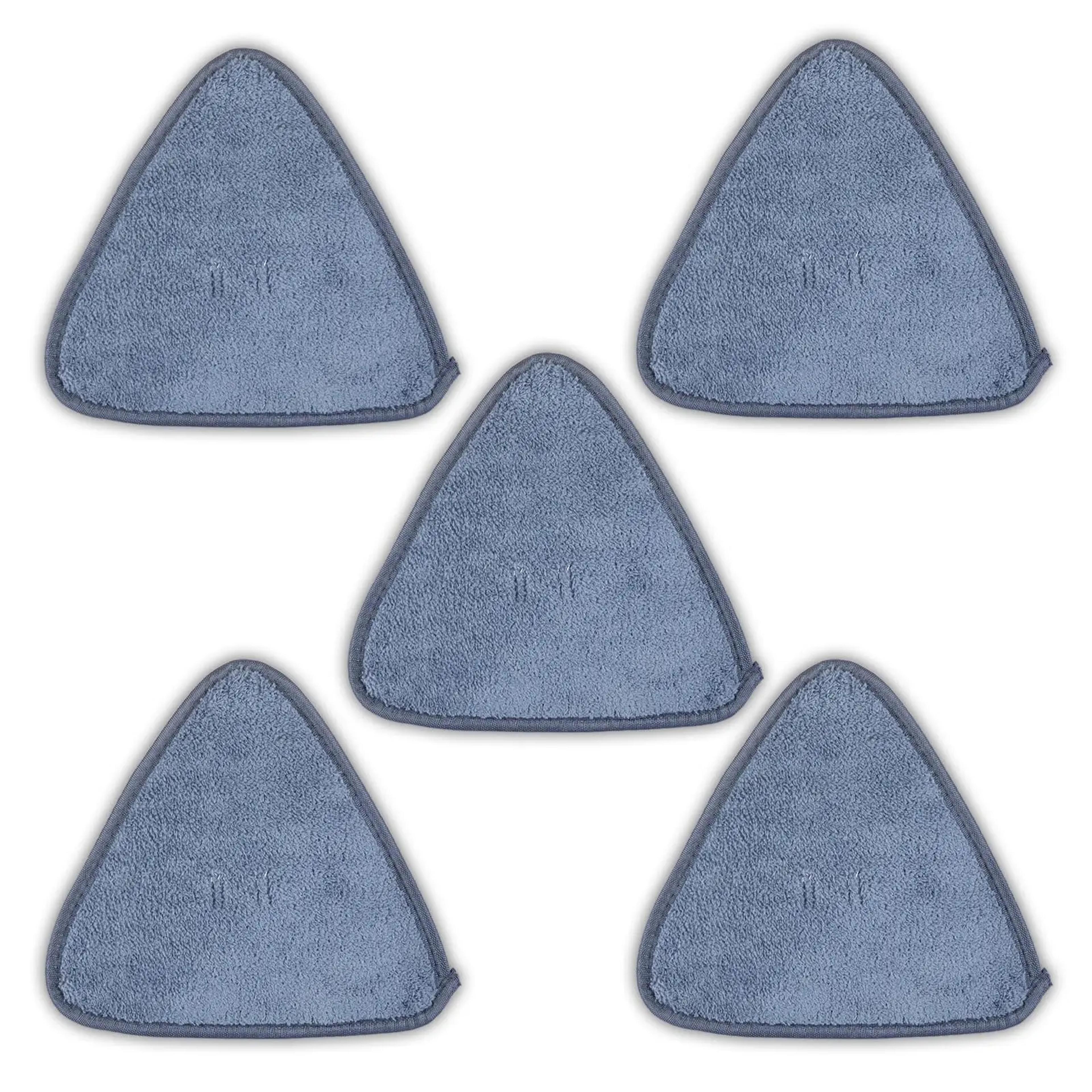 Reusable Triangle Mop Replacement Pads Microfiber Wet Dry Washable Mop Head Refills  Pack 7