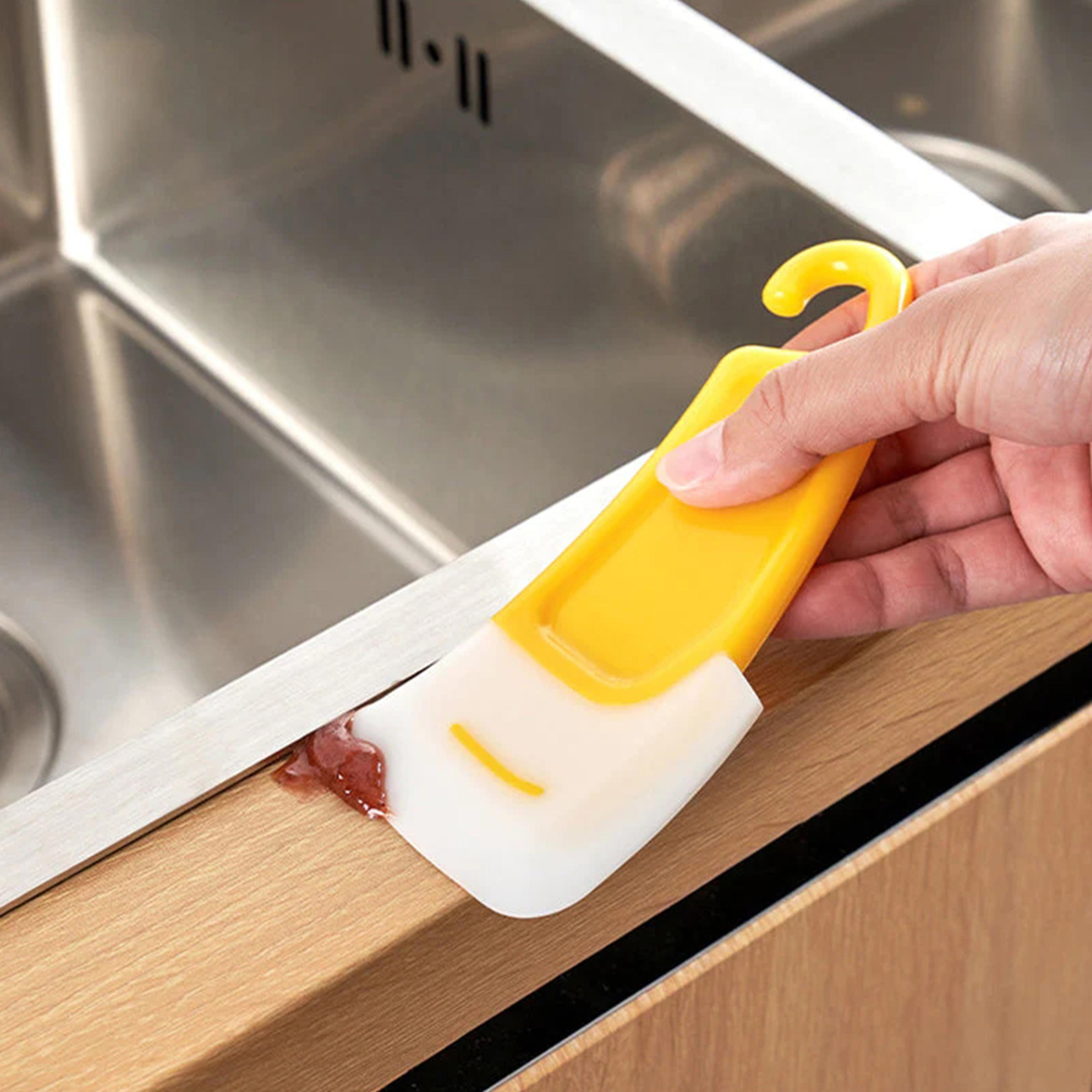 Flexible Silicone Pan Scraper Kitchen Cleaning Tool For Bowls Dishes  NonStick Cookware 2