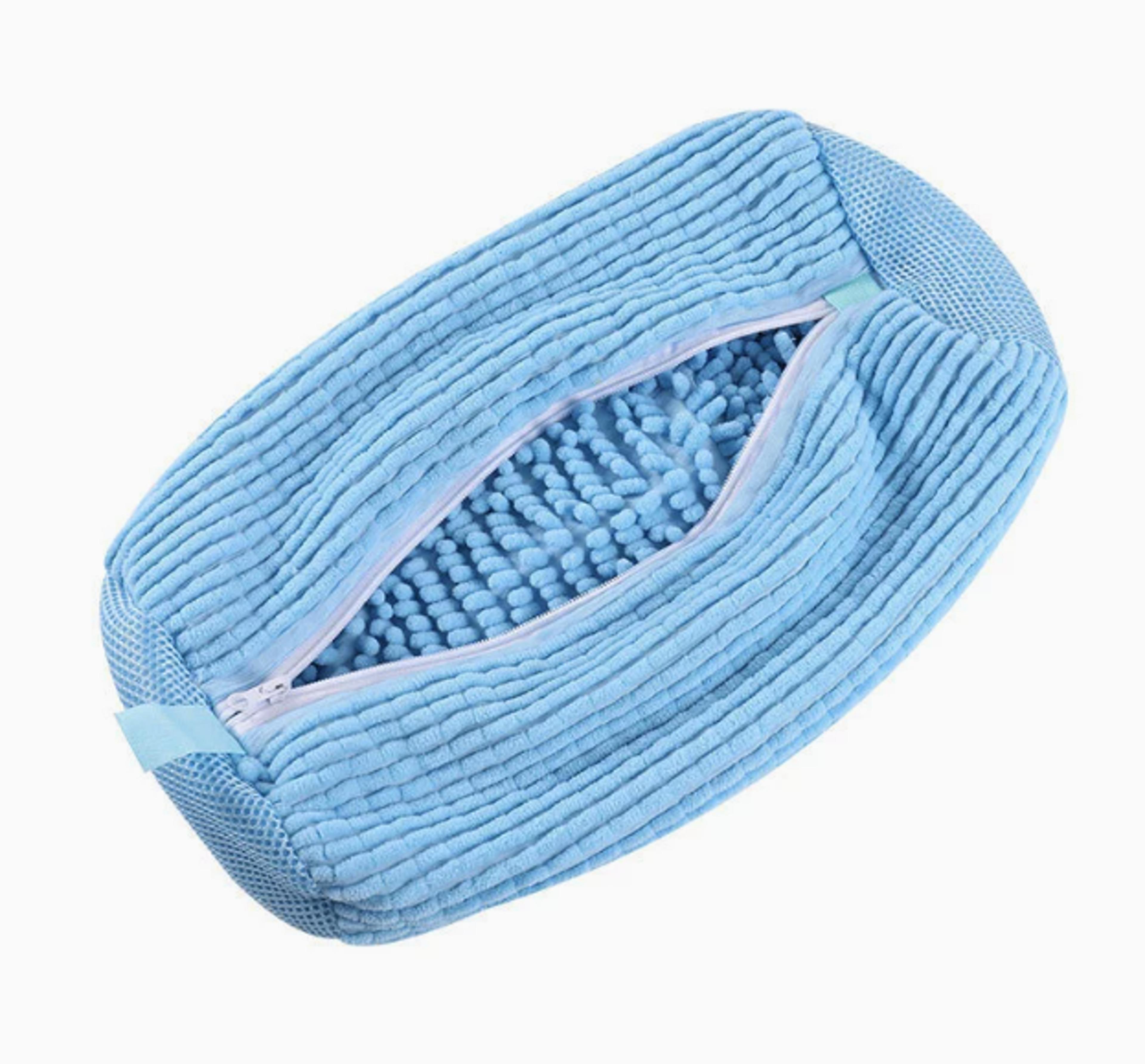 Microfiber Shoe Washing Bag For Sneakers Reusable Sneaker Laundry Bag With Protective Zipper 6