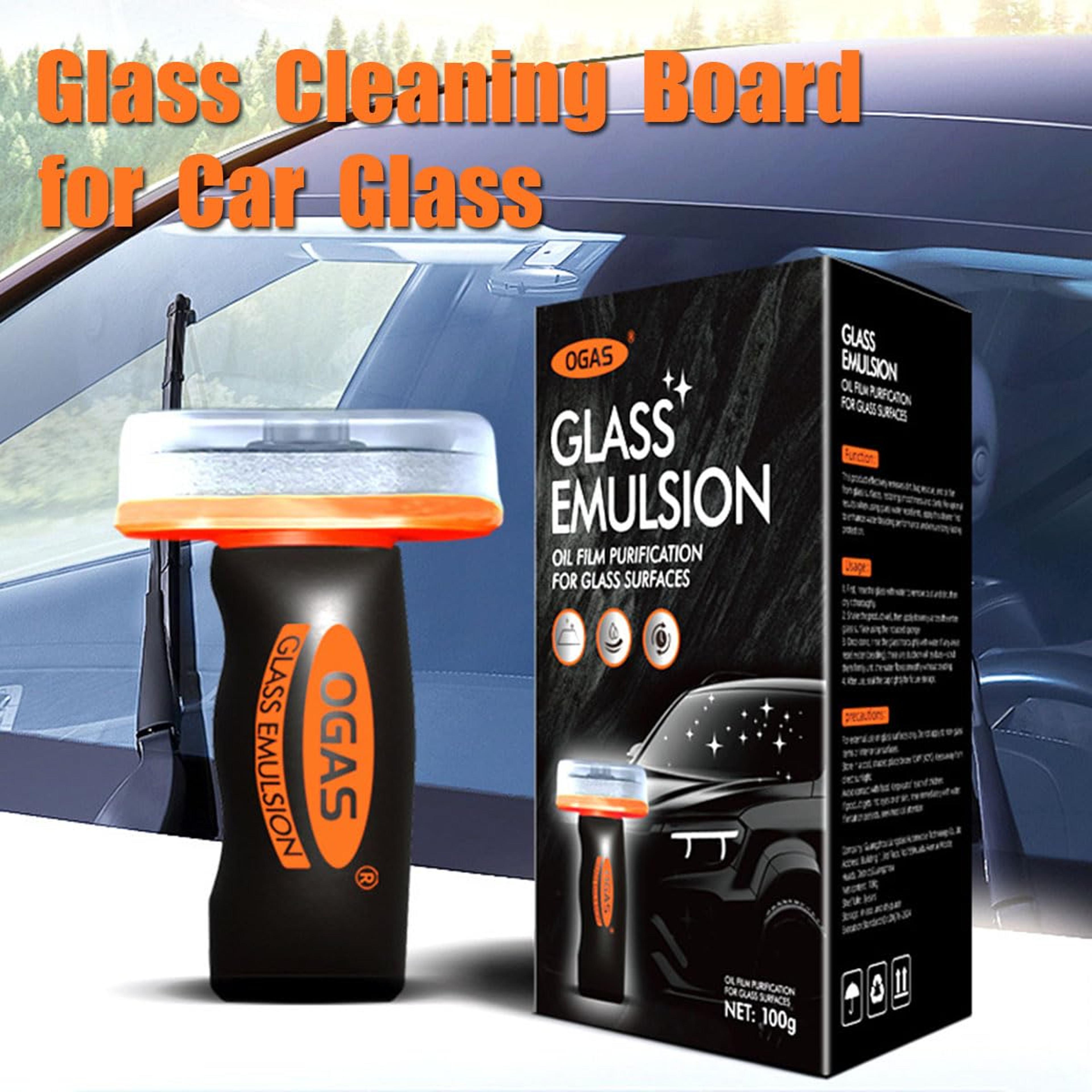 CrystalClear Car Glass Oil Film Remover Roll On Windshield Glass Cleaner Kit 1