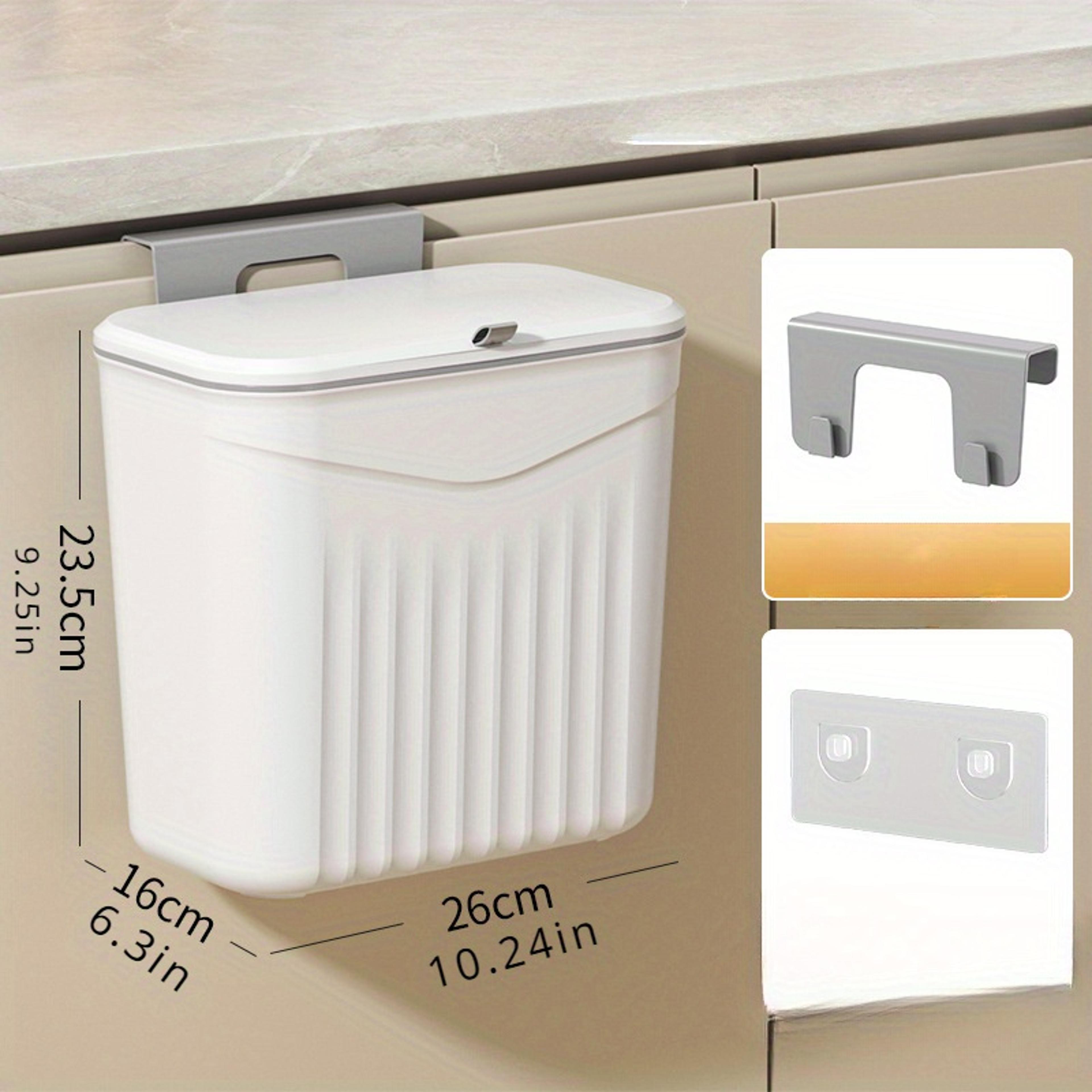 Space Saving Wall Mounted Trash Can For Kitchen Cabinet And Bathroom 1
