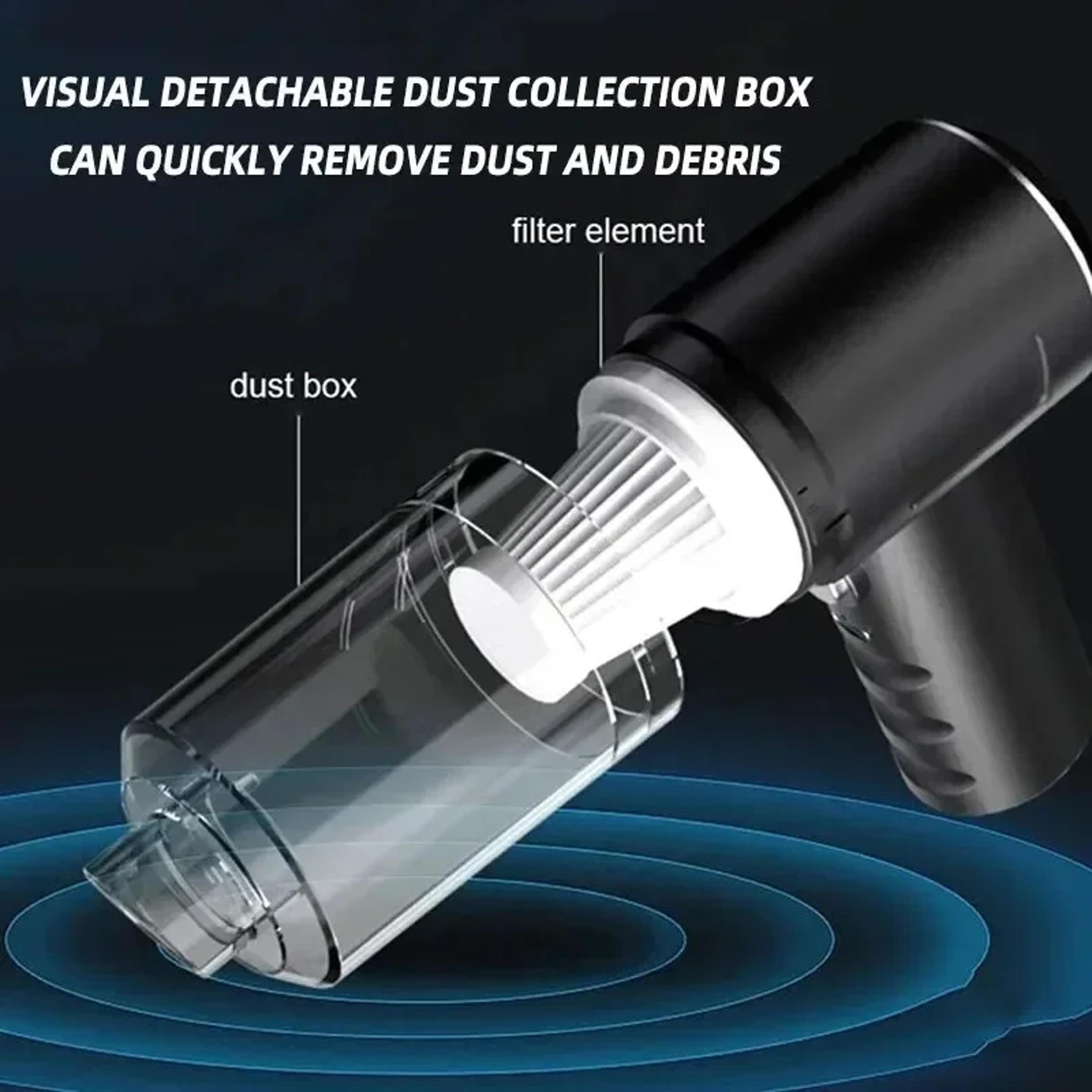 Portable Handheld Car Vacuum Cleaner For Car Home  Office Compact Mini Dust Cleaner 2