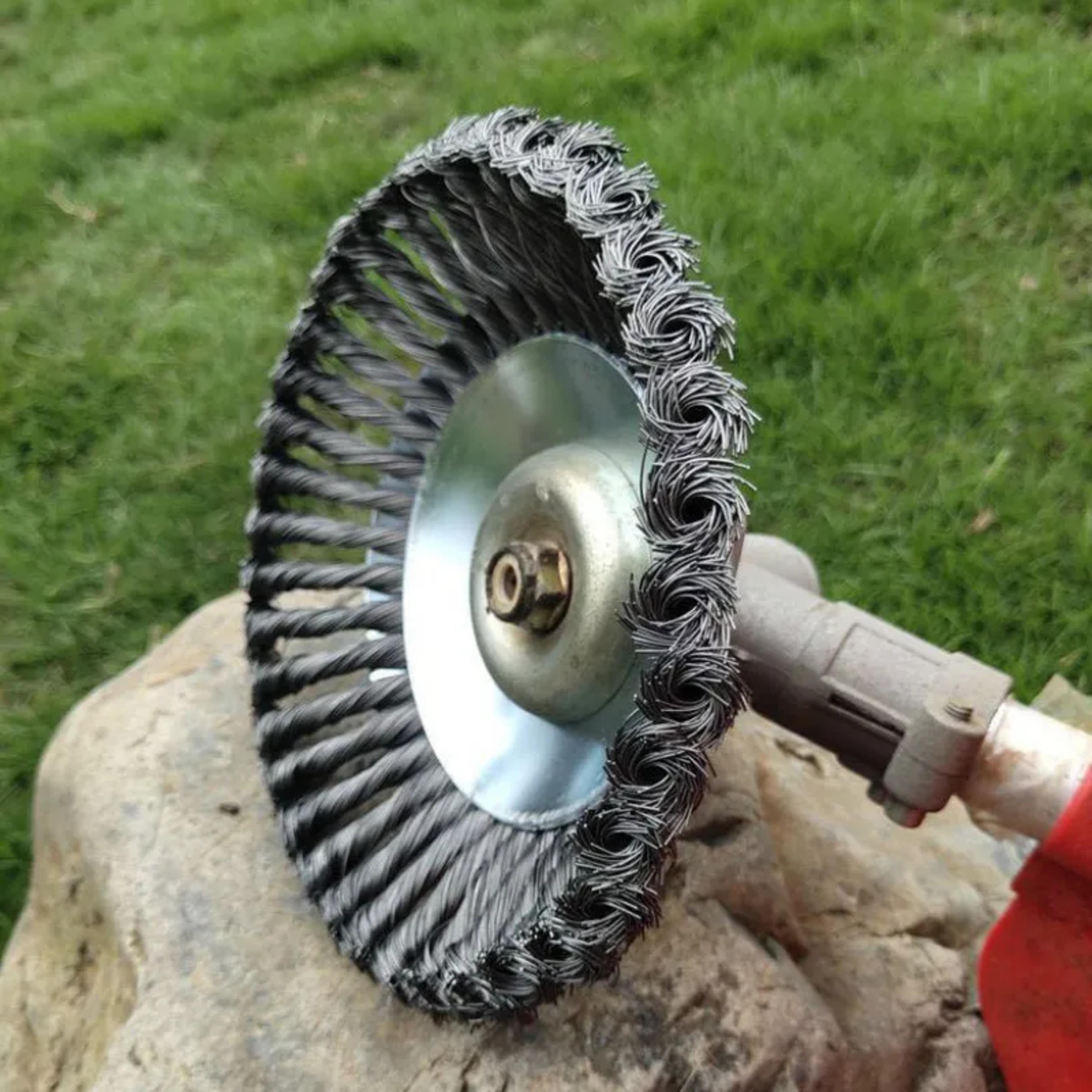 Heavy Duty Steel Wire Trimmer Head For Brush Cutter  Lawn Mower Weed Removal 1