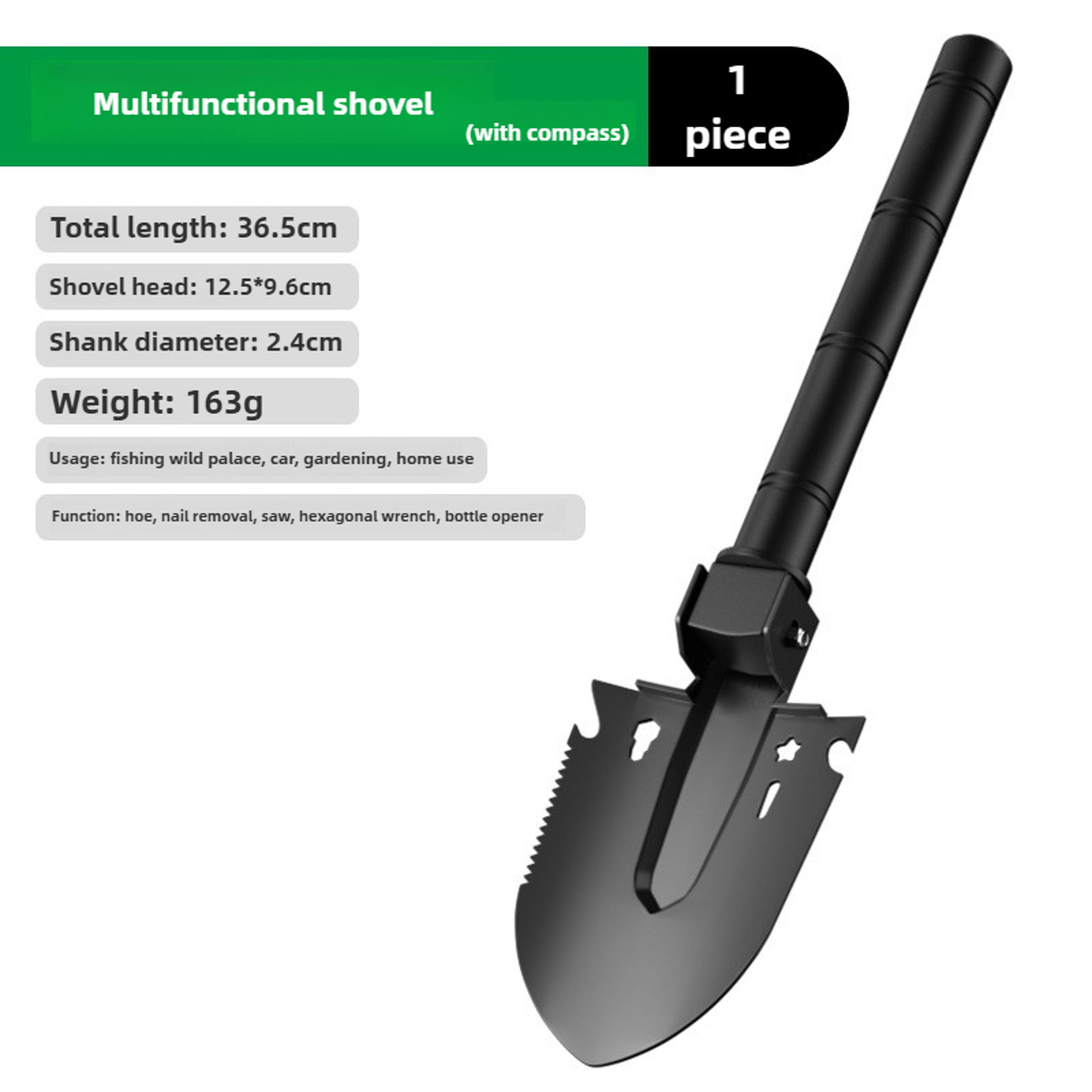 Multifunction Folding Camping Shovel Survival Tactical Entrenching Tool Kit 6