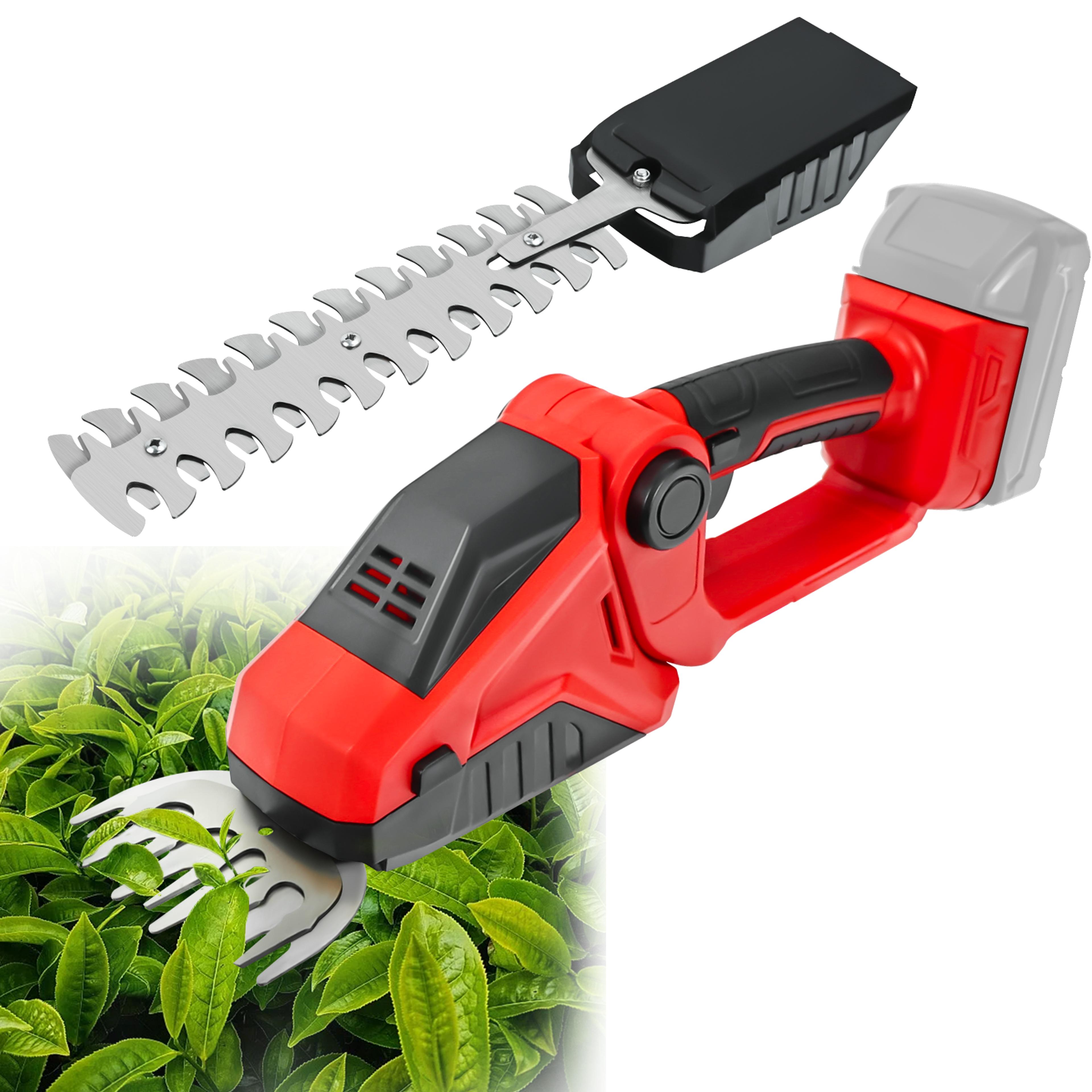 2 in 1 cordless hedge trimmer and grass shears tool only