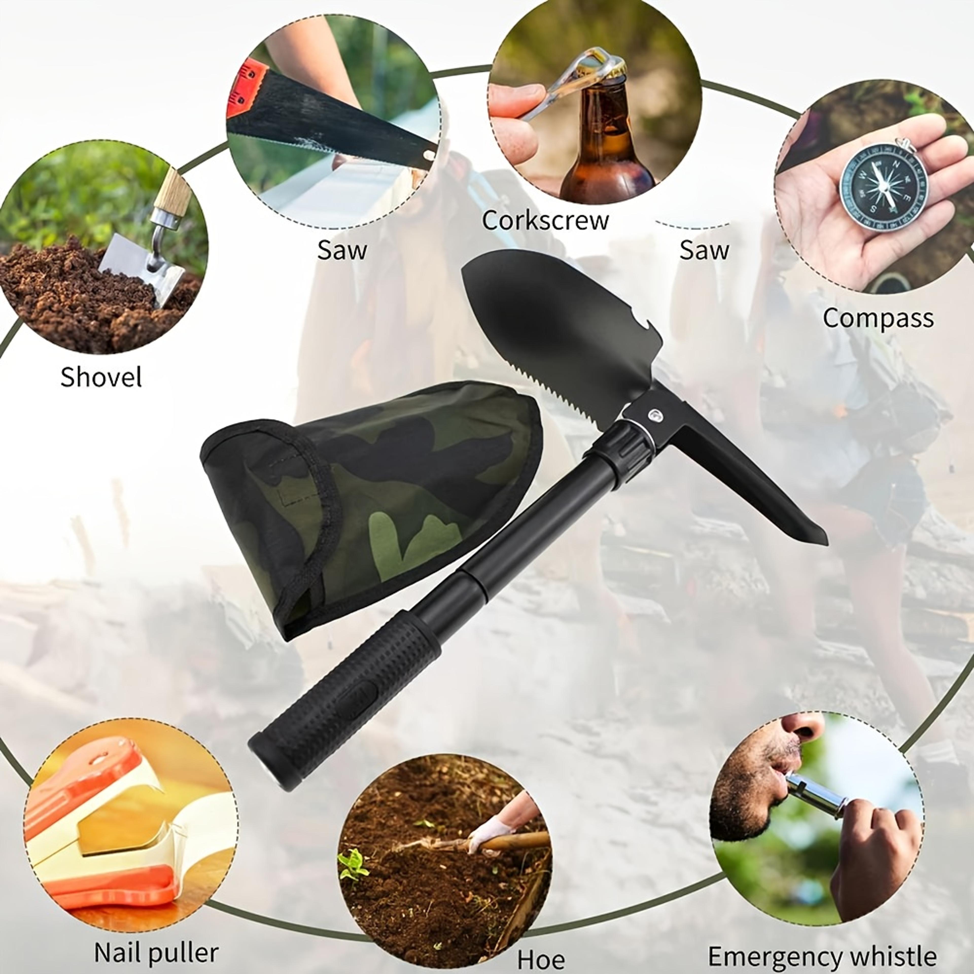 Multifunction Camping Shovel  Garden Hoe Survival Tool For Hiking Digging  Outdoor Adventures 3