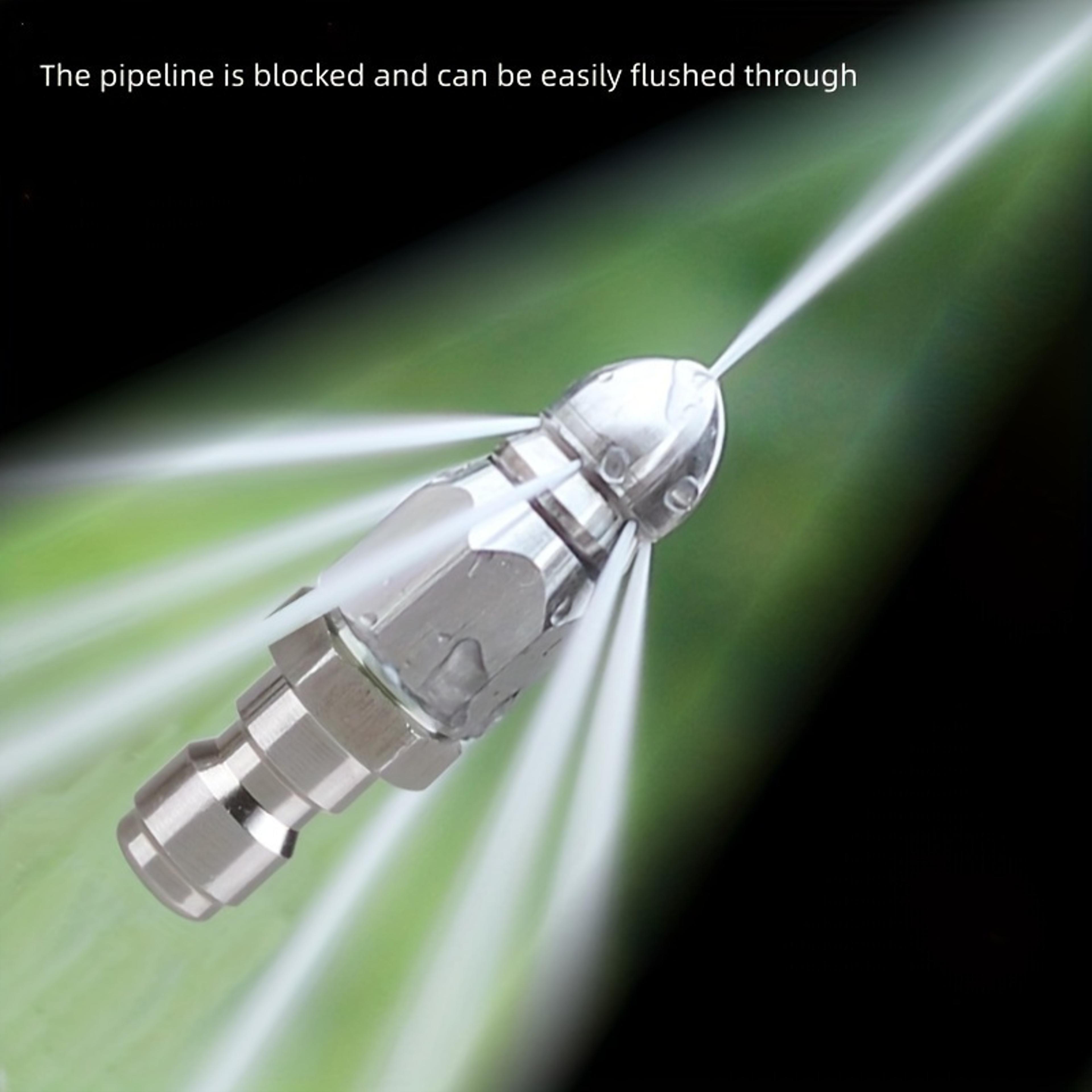 high pressure sewer nozzle stainless steel pressure washer drain cleaning attachment