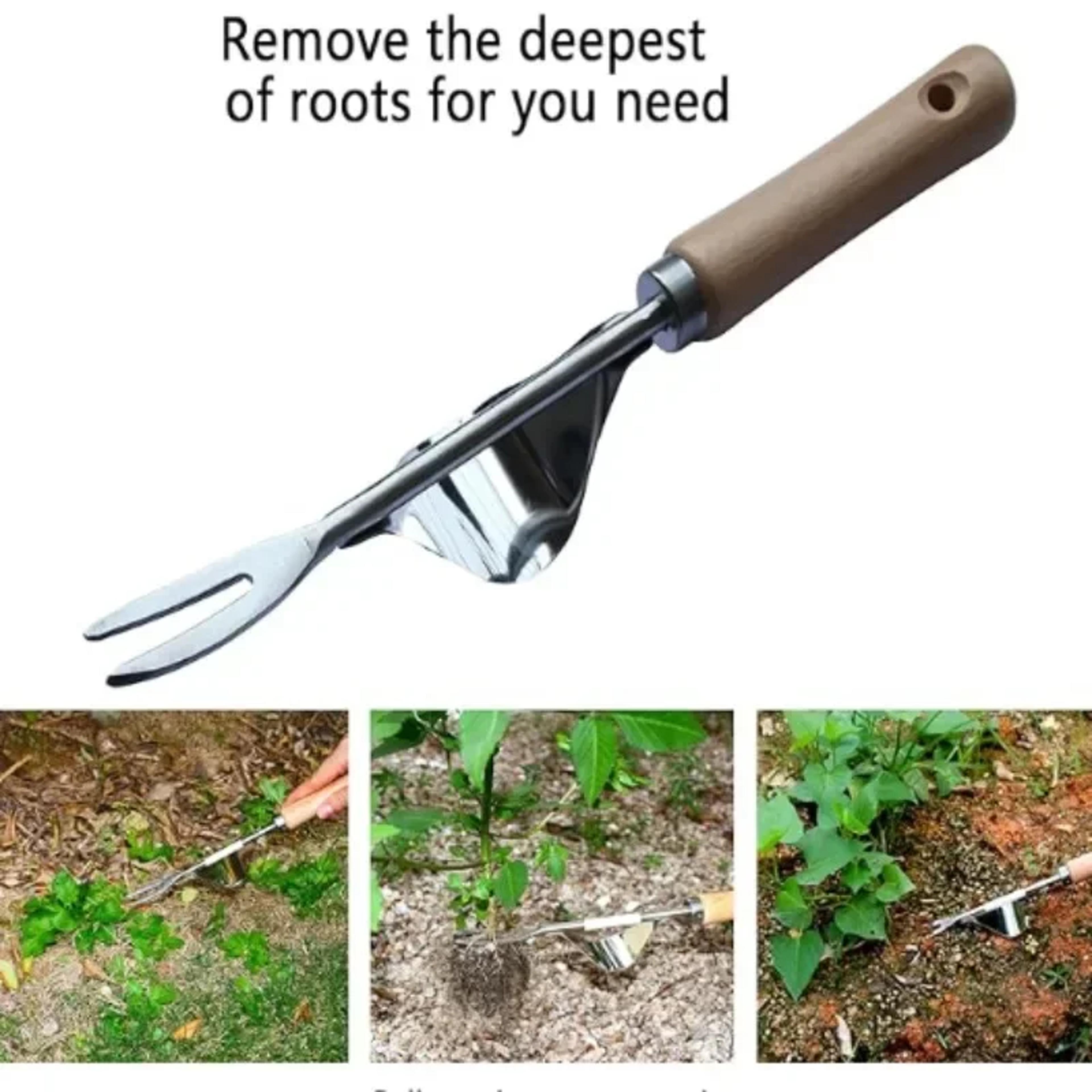 Heavy Duty Weed Puller Tool Hand Weeder For Easy Root Removal  Soil Loosening 3