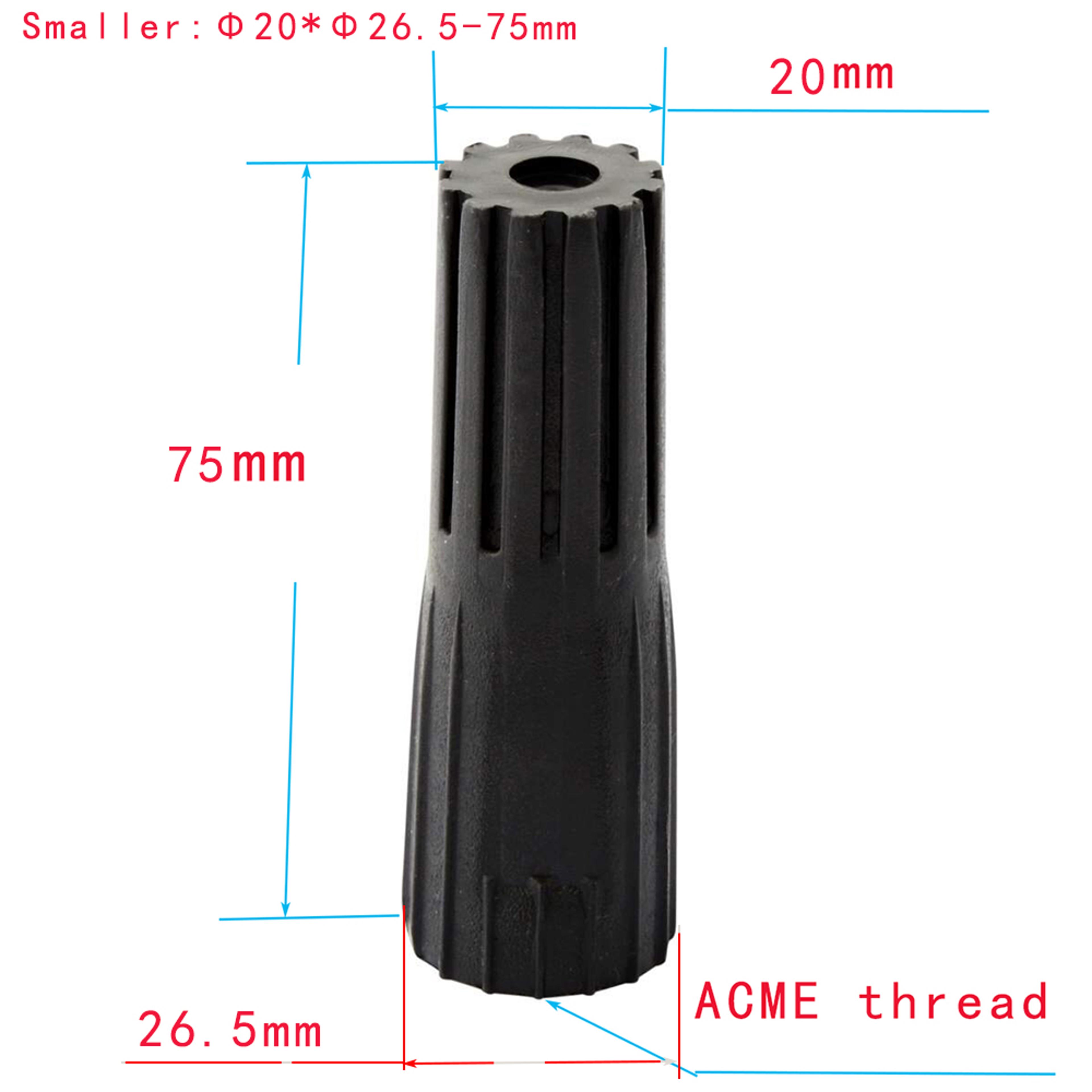 acme universal threaded connector for extension pole paint roller & cleaning tool attachments