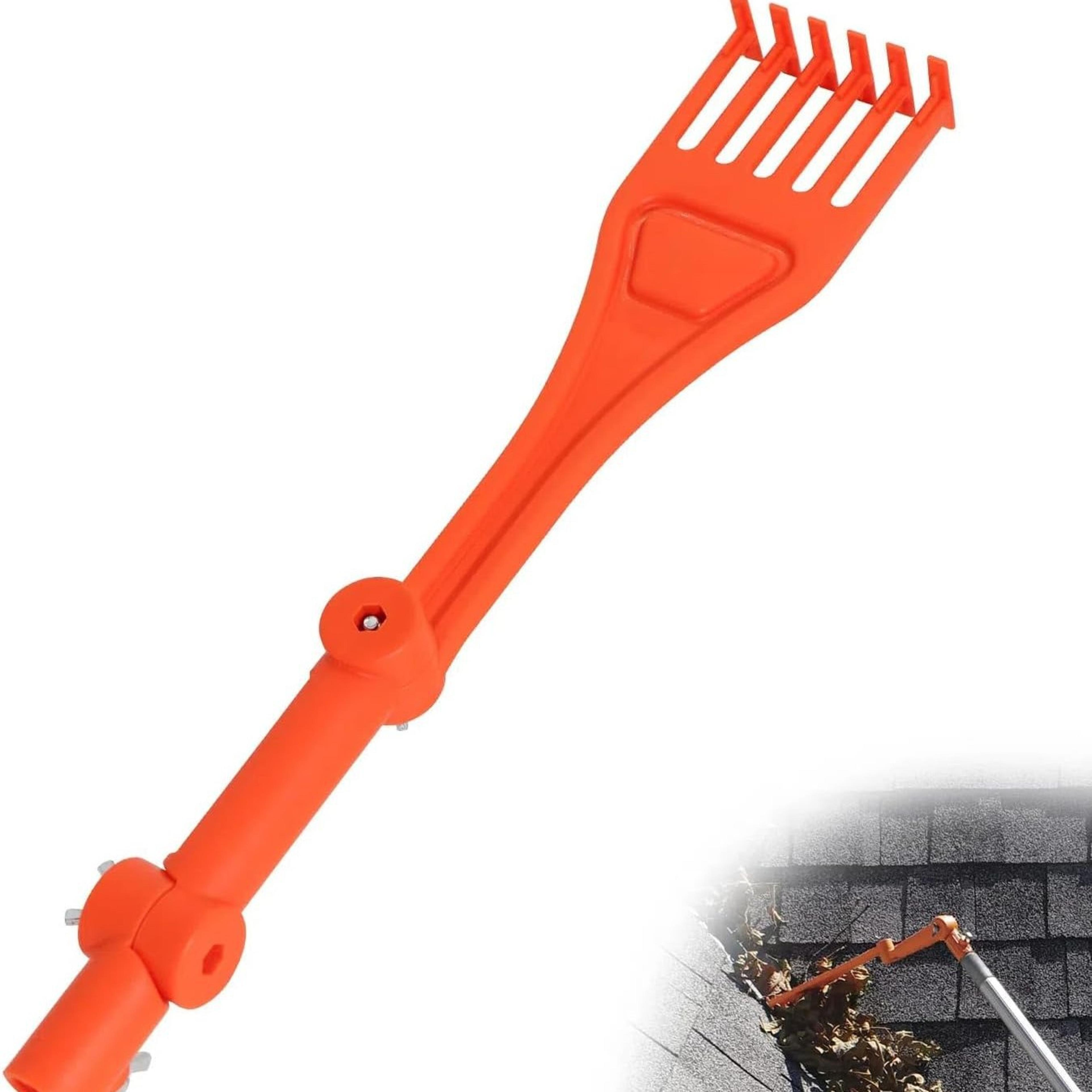 Ground Reach Gutter Cleaning Tool With Rotatable Handle  Gutter Rake For Roof  Rain Gutters 3