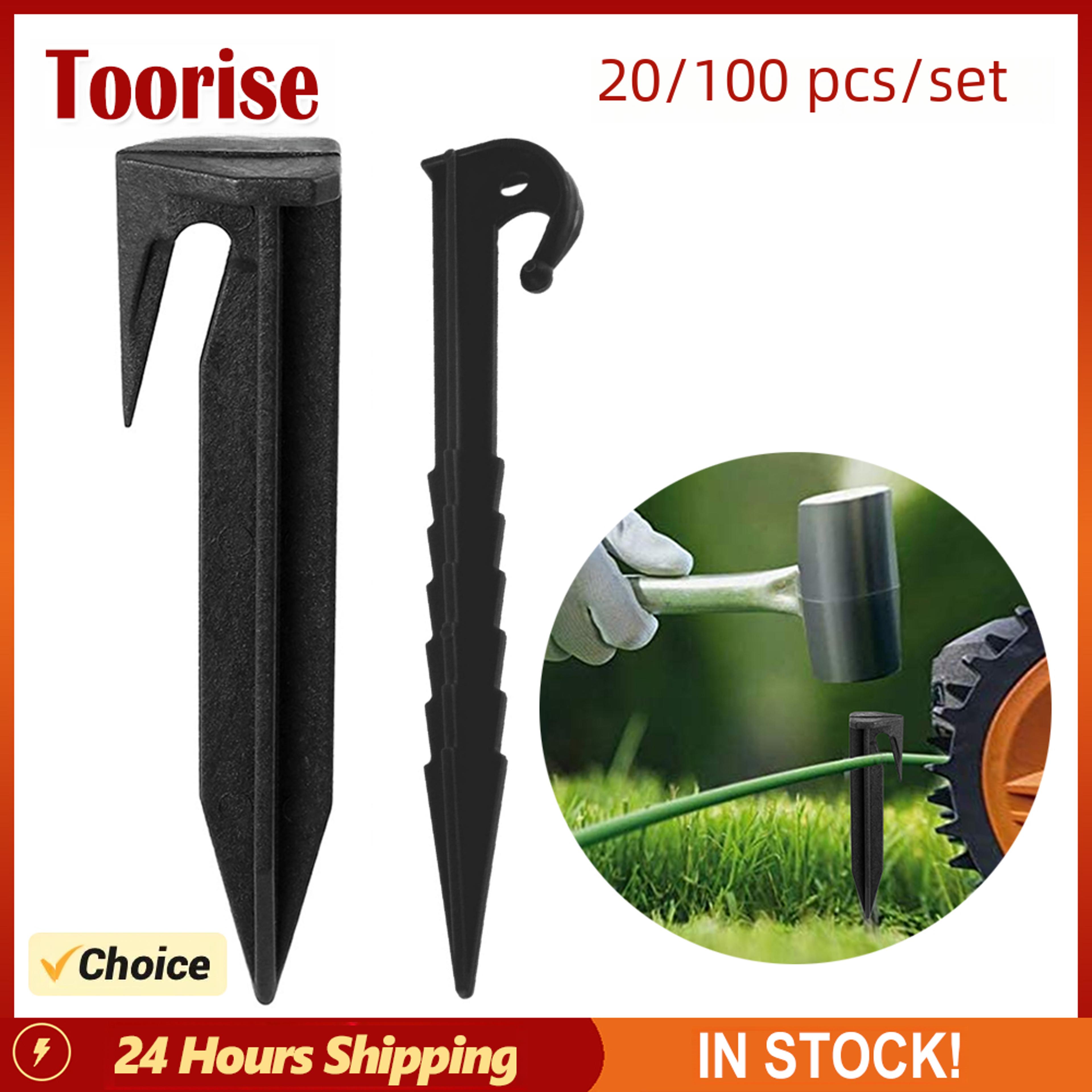 Universal Boundary Wire Stakes For Robot Lawn Mowers  Durable Plastic Lawn Pegs For Automower  Pet  1