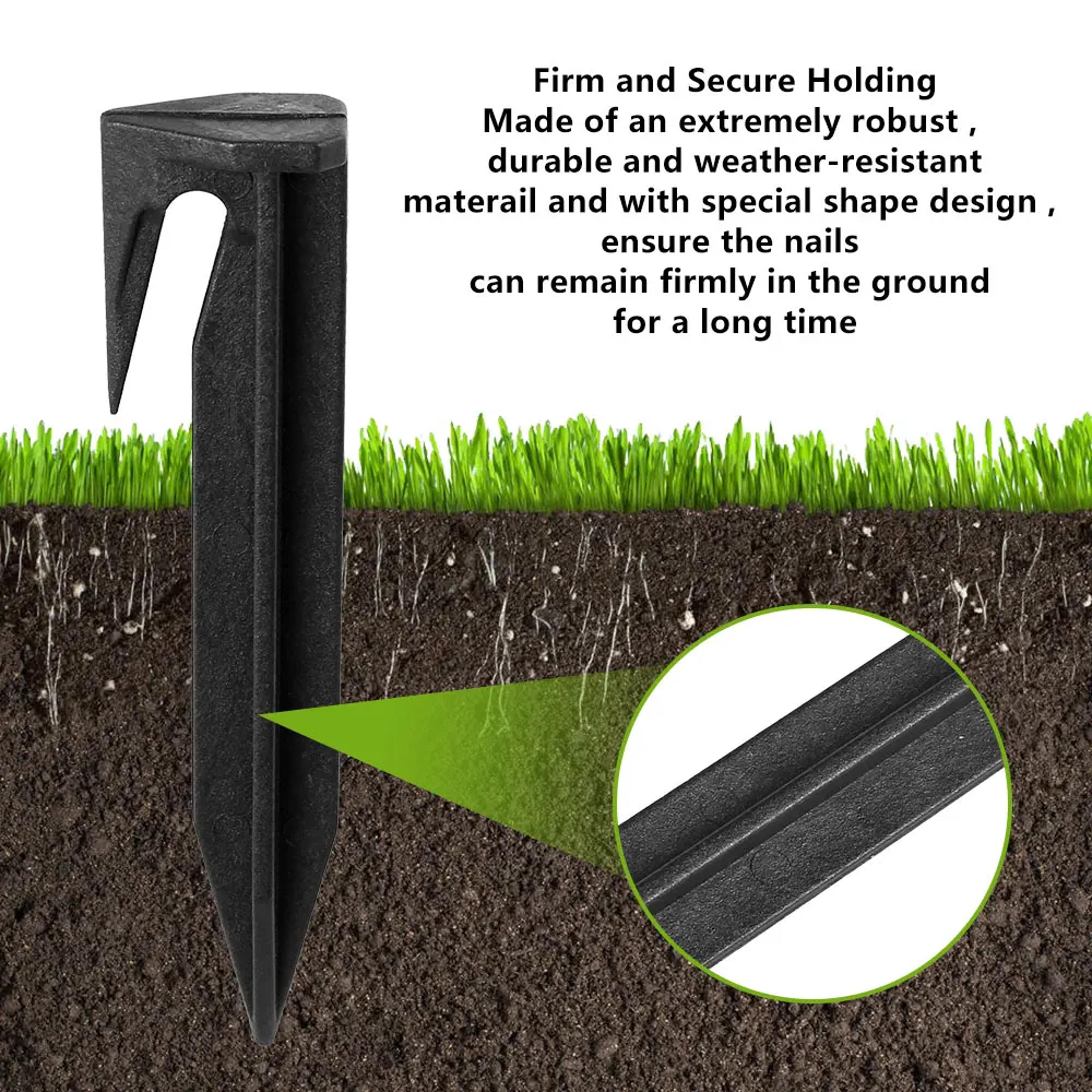 Universal Boundary Wire Stakes For Robot Lawn Mowers  Durable Plastic Lawn Pegs For Automower  Pet  4