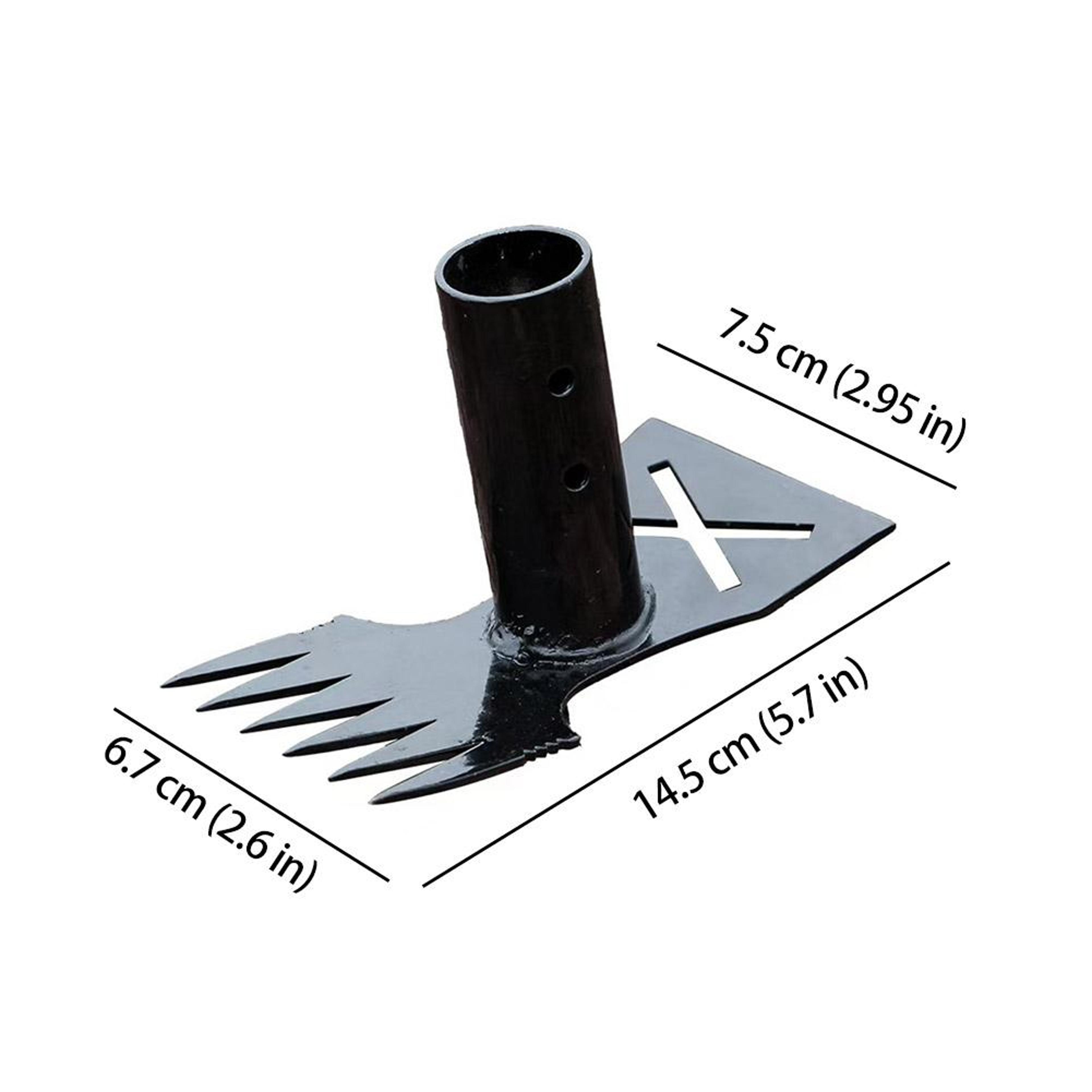Heavy Duty Garden Hoe  Garden Cultivator With Adjustable Handle Dual Head Stirrup Weeding Tool 5