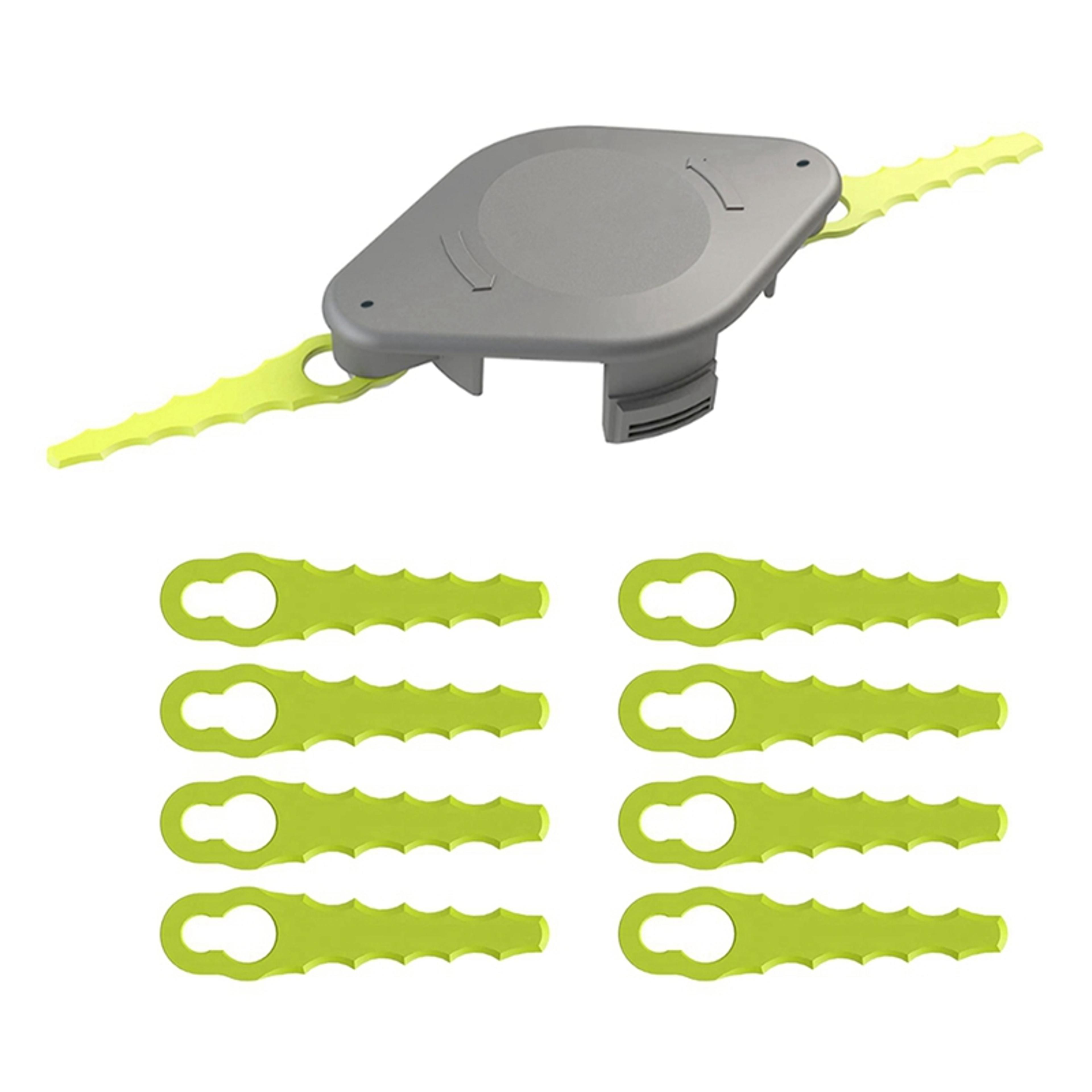 trimmer head replacement with plastic blades for lawn trimmers