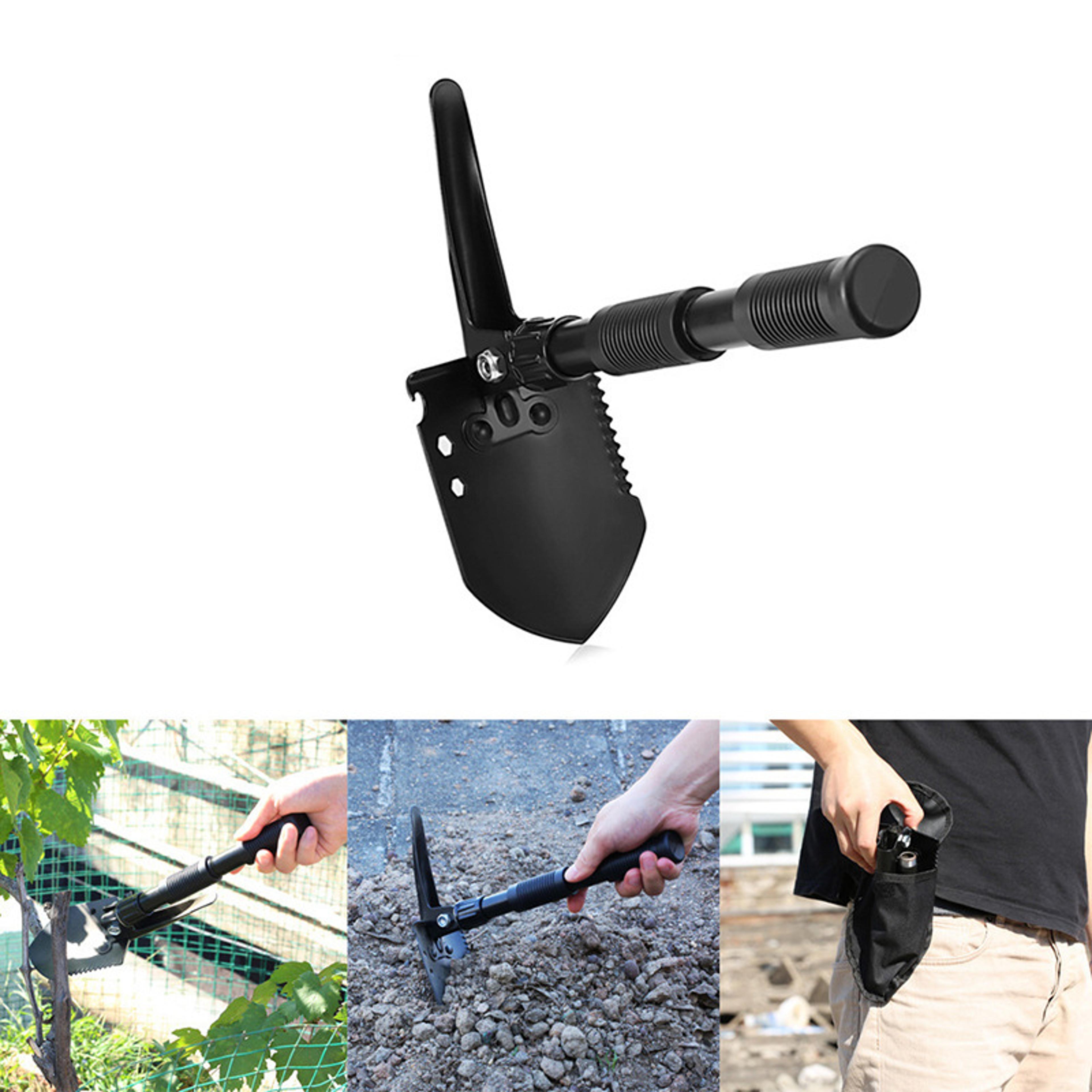 Heavy Duty Folding Camping Shovel Multi Function Survival Shovel For Hiking Off Road  Emergency Gea 3